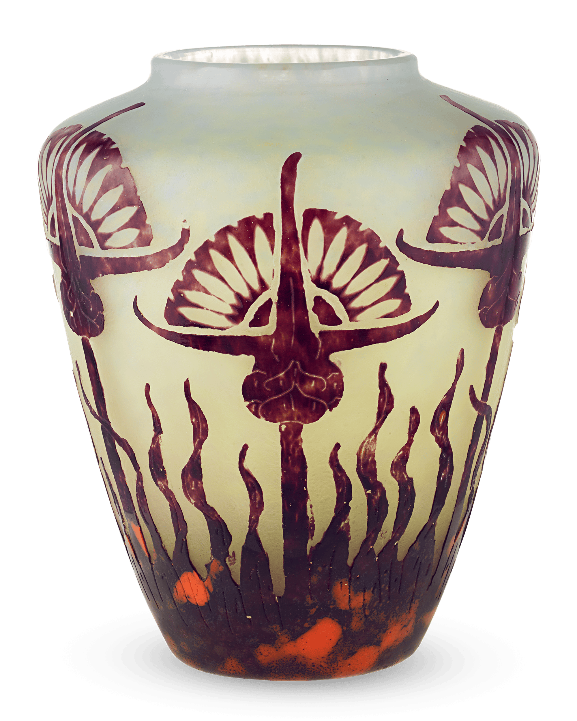 Le Verre Français Chardons Vase