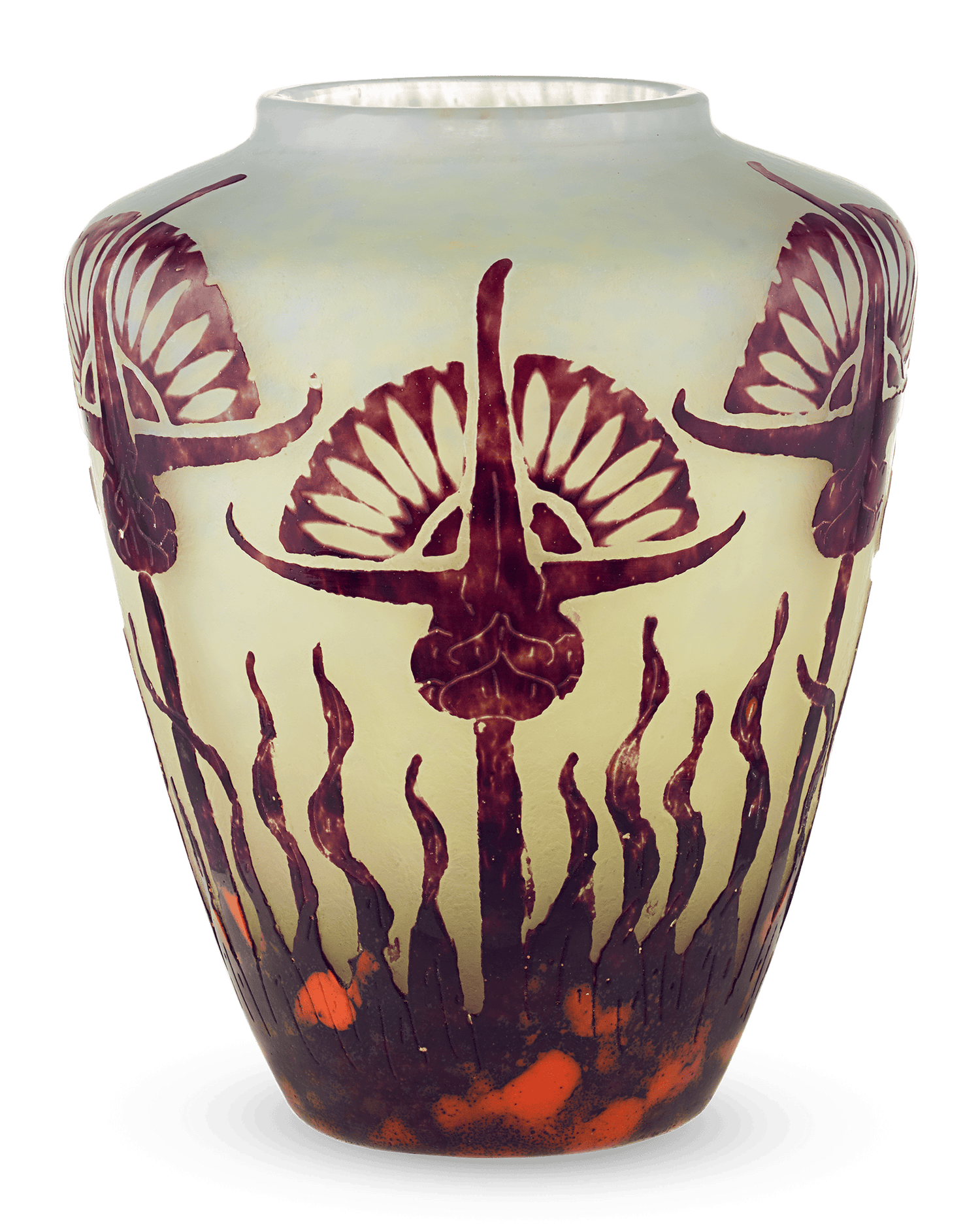 Le Verre Français Chardons Vase