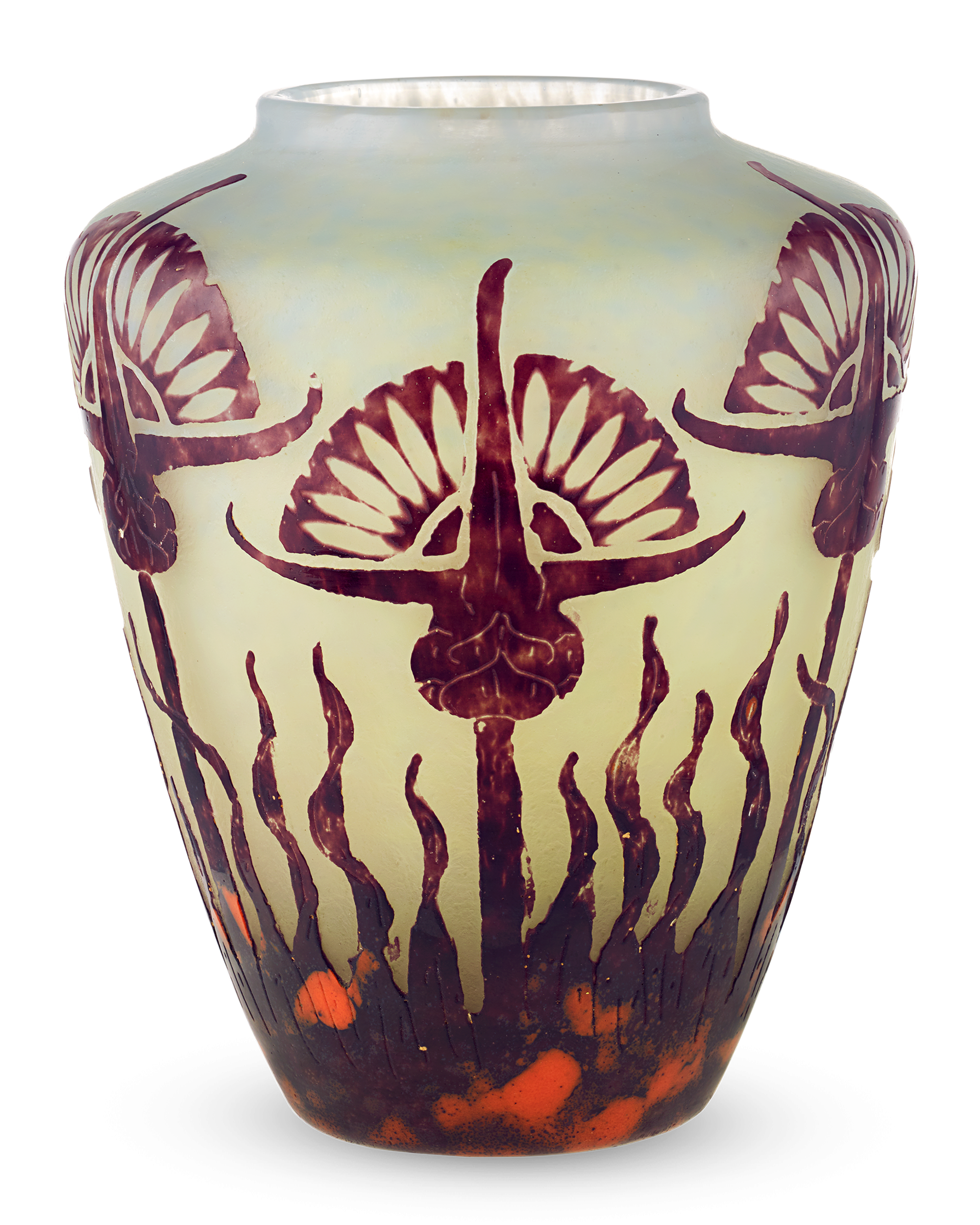 Le Verre Français Chardons Vase