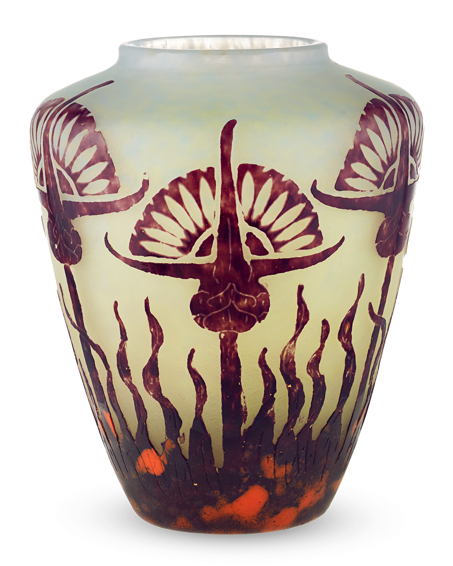 Le Verre Français Chardons Vase