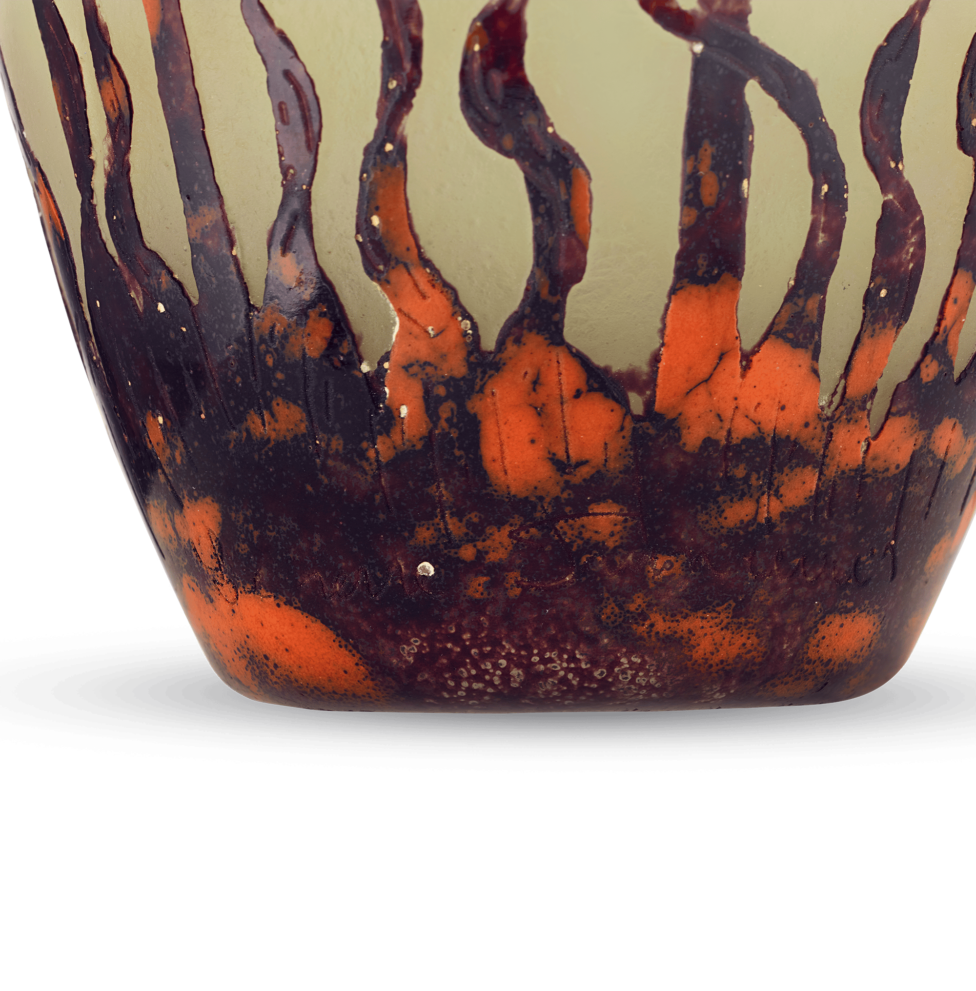 Le Verre Français Chardons Vase