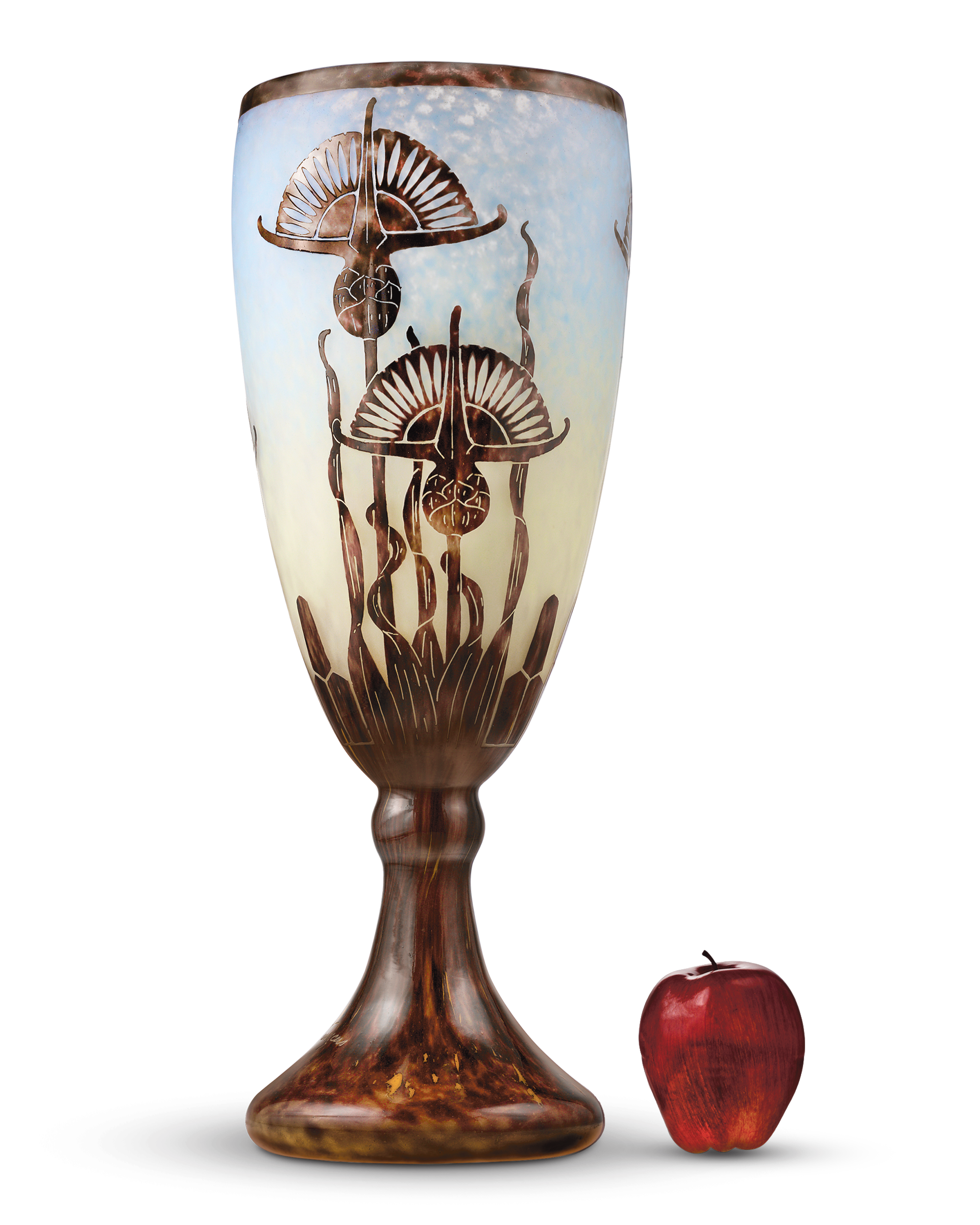 Le Verre Français Chardons Tall Vase