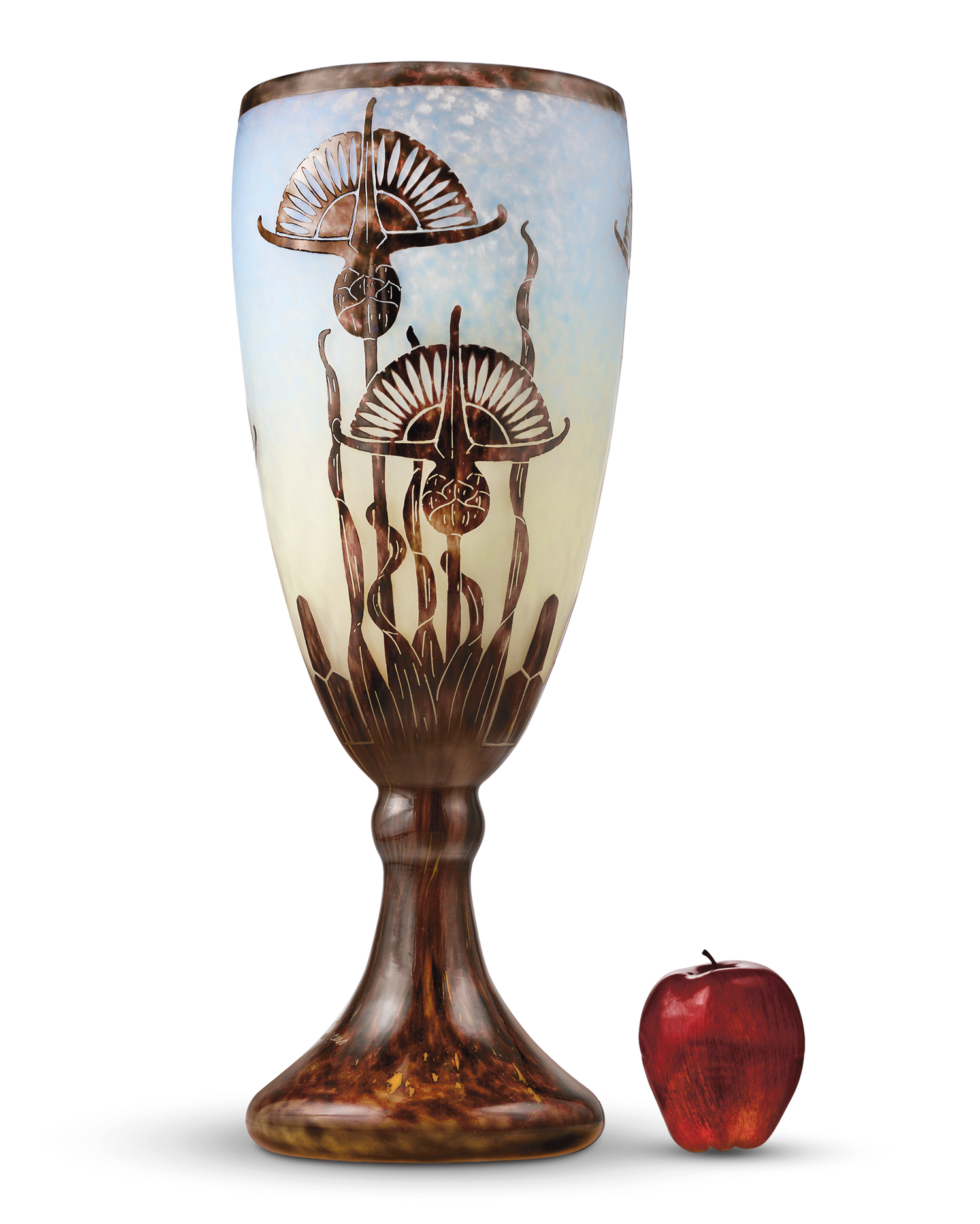 Le Verre Français Chardons Tall Vase