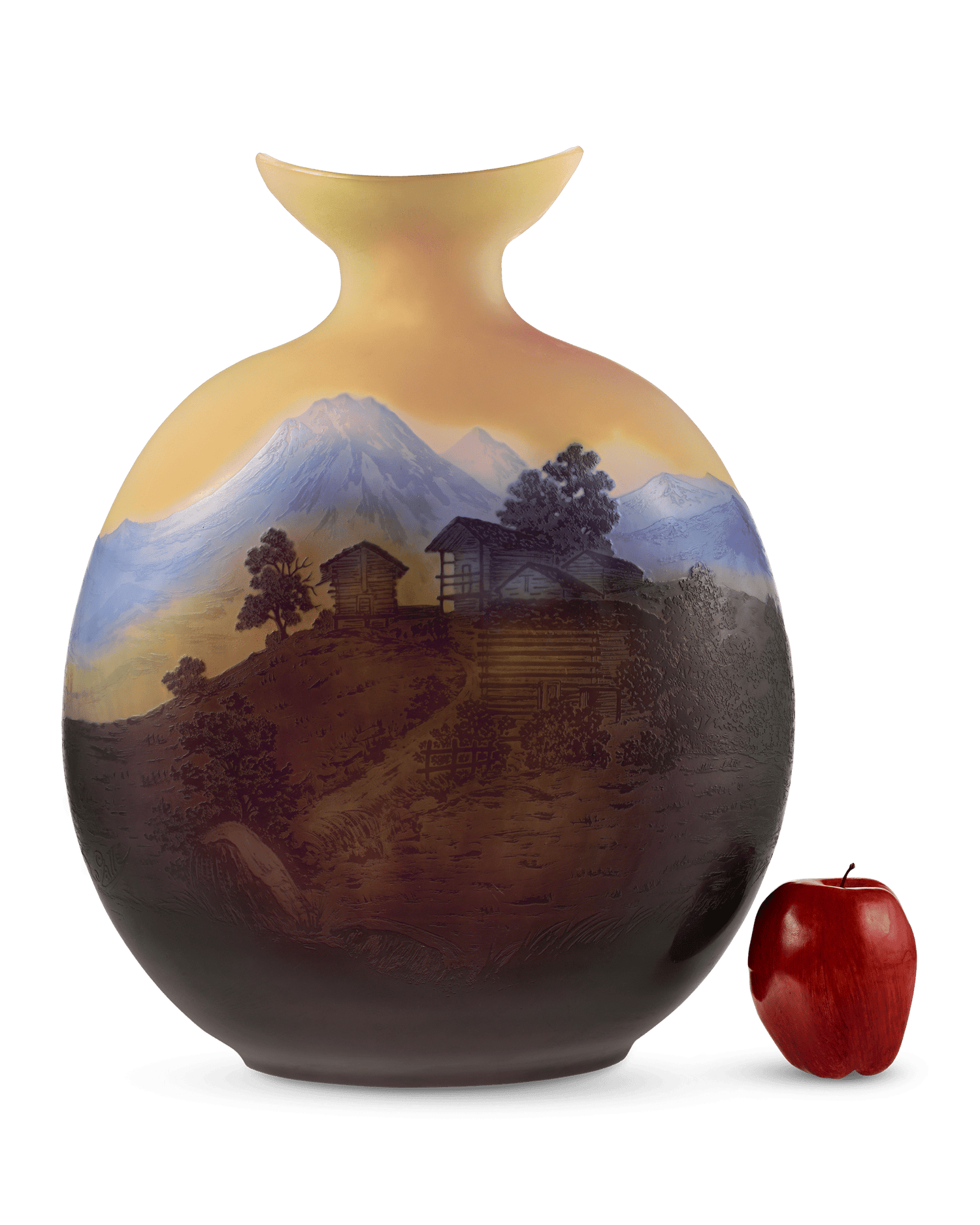 Émile Gallé Alpine Glass Vase