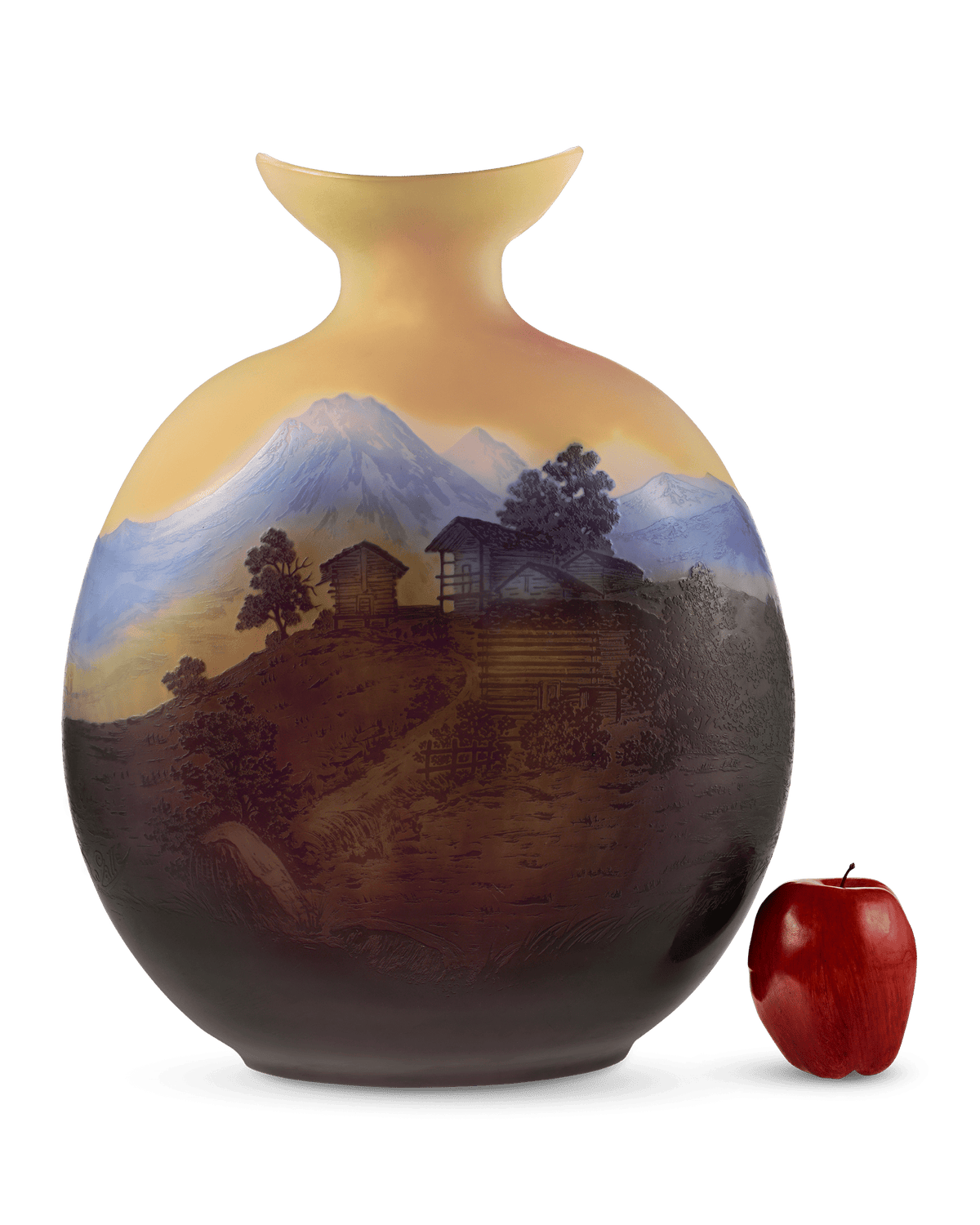 Émile Gallé Alpine Glass Vase | M.S. Rau Émile Gallé Alpine Glass Vase | M.S. Rau