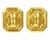 David Webb Hammered Gold Earrings