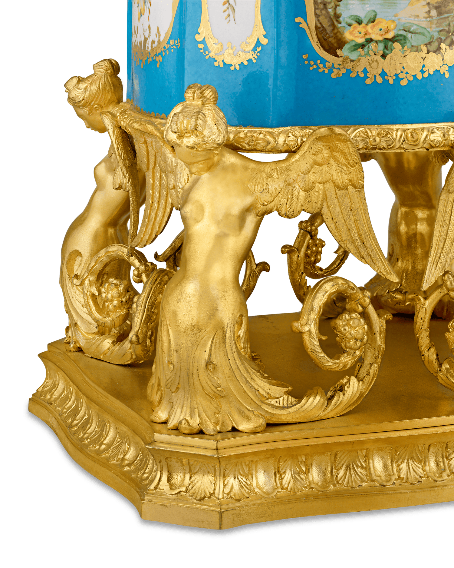 Louis XV Style Bleu Céleste Vase