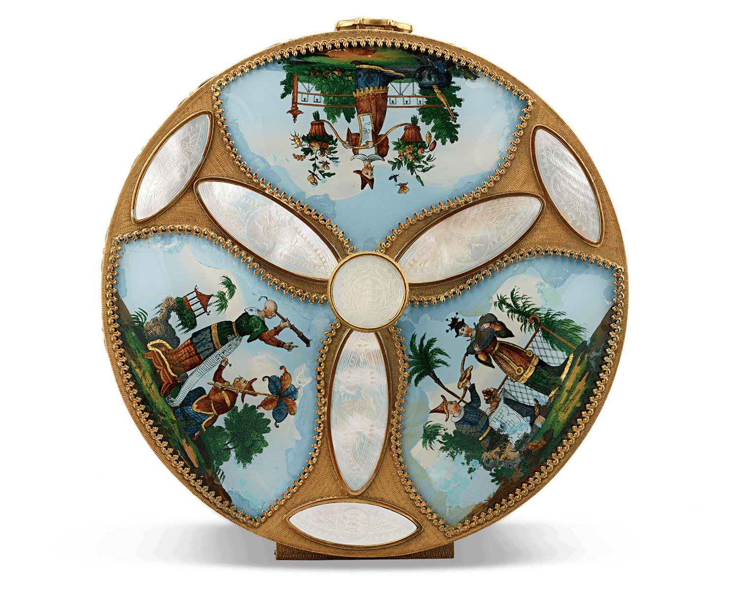 Palais-Royal Mother-of-Pearl Perfume Box and Flasks