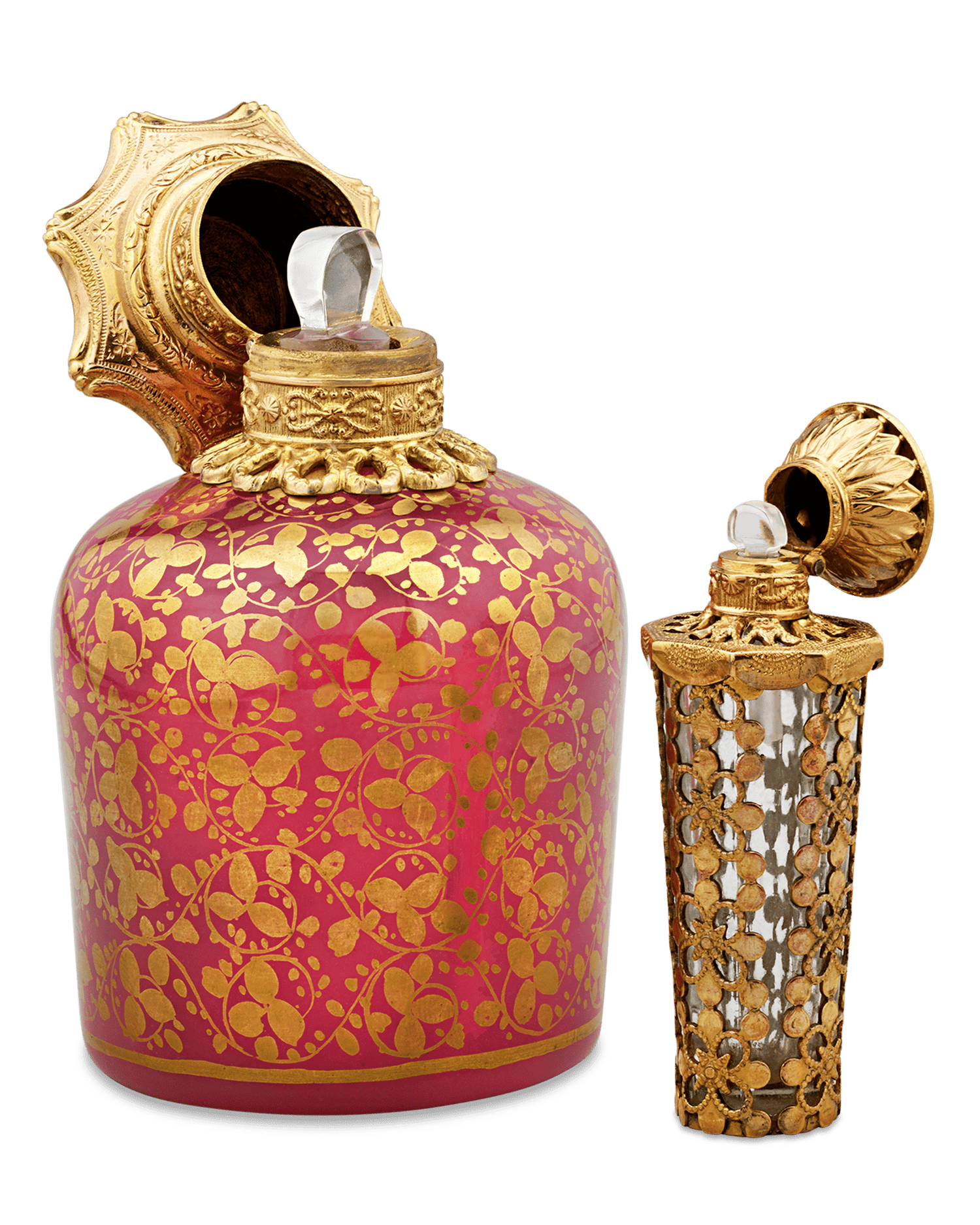 Palais-Royal Mother-of-Pearl Perfume Box and Flasks