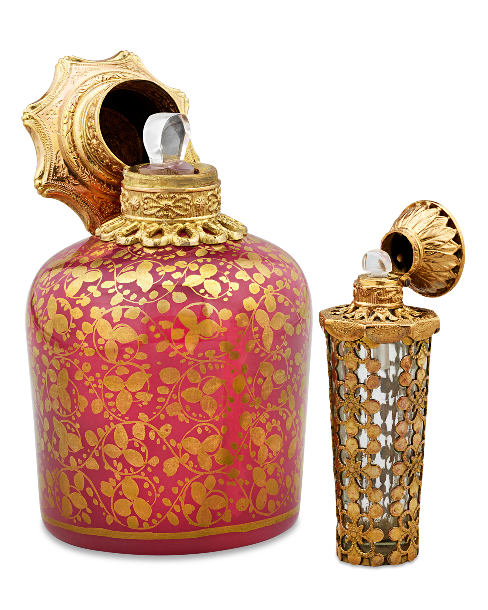 Palais-Royal Mother-of-Pearl Perfume Box and Flasks