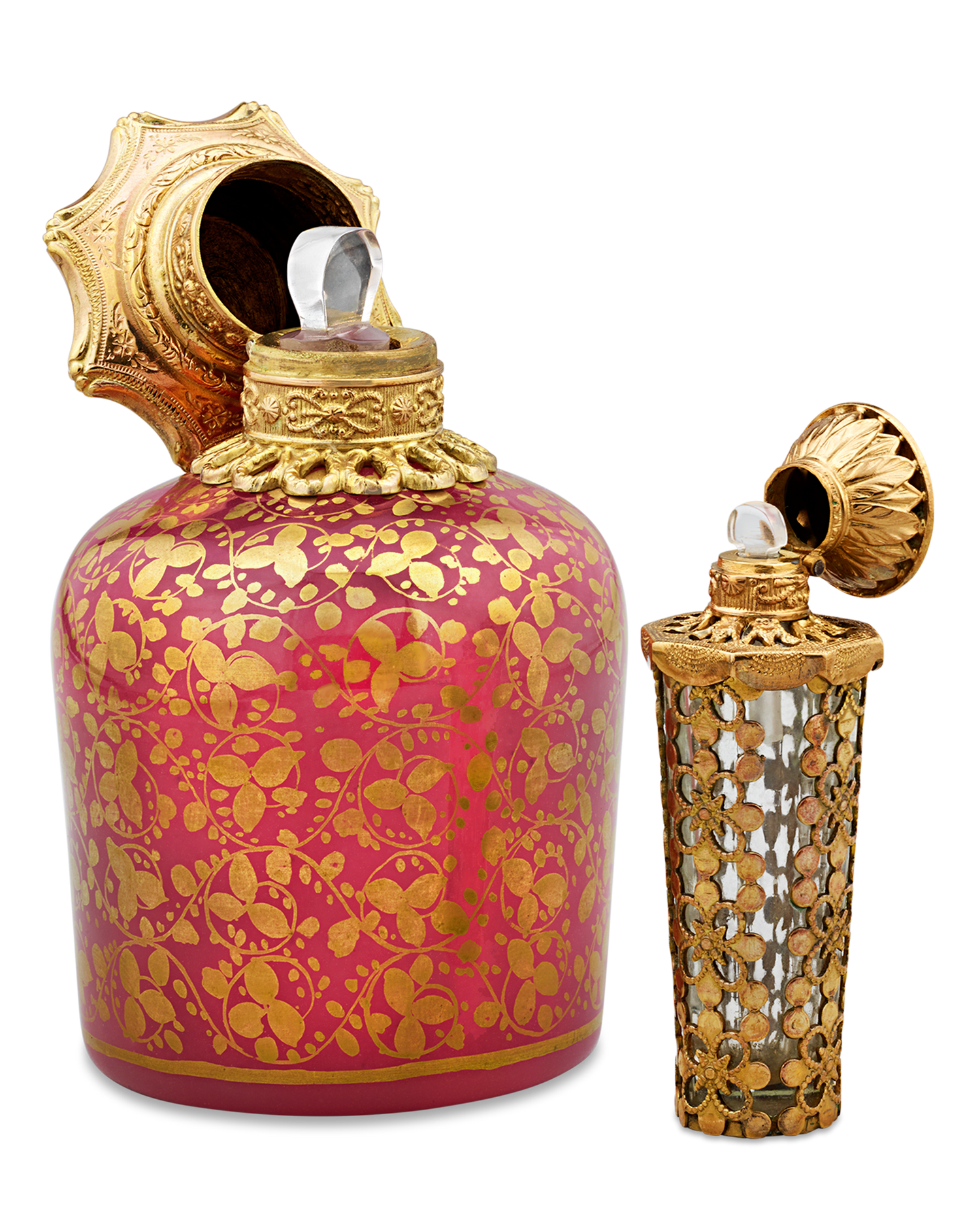 Palais-Royal Mother-of-Pearl Perfume Box and Flasks