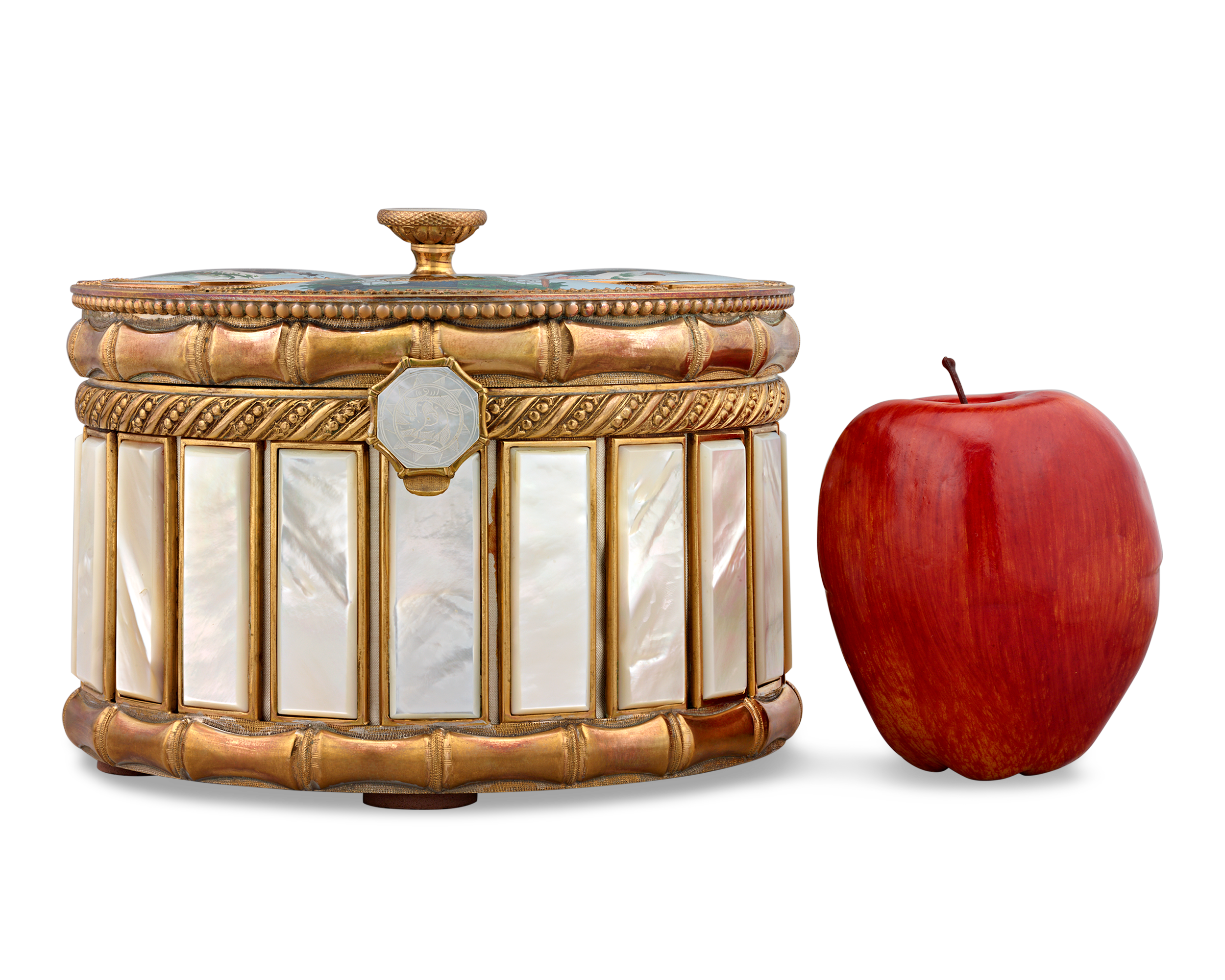Palais-Royal Mother-of-Pearl Perfume Box and Flasks