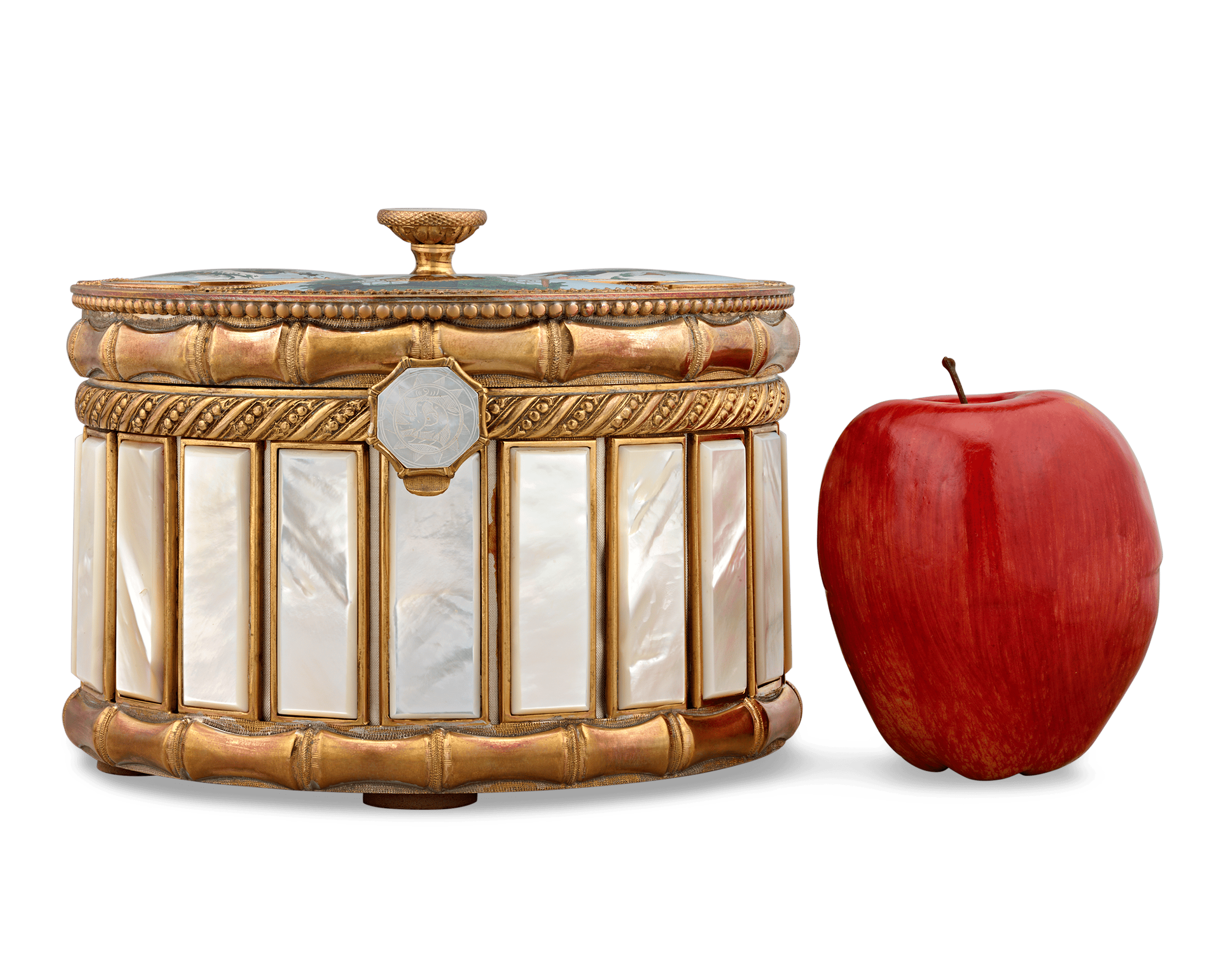 Palais-Royal Mother-of-Pearl Perfume Box and Flasks