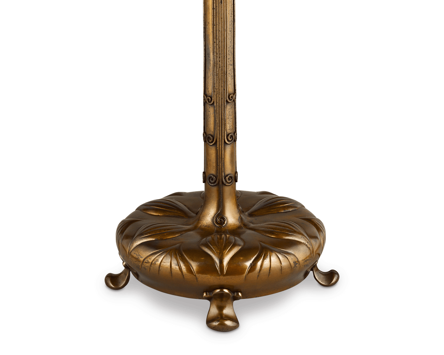 Tiffany Studios Gold Linenfold Lamp