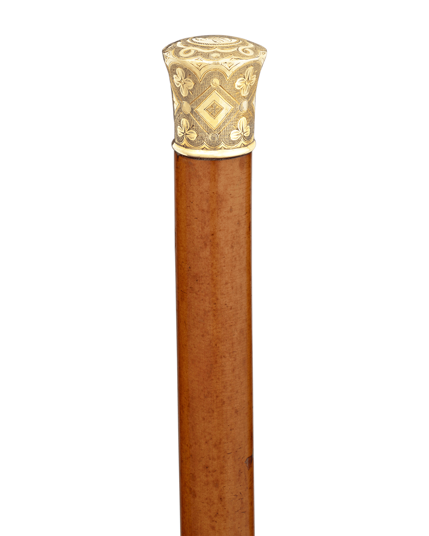 Gold Clover Knob Cane