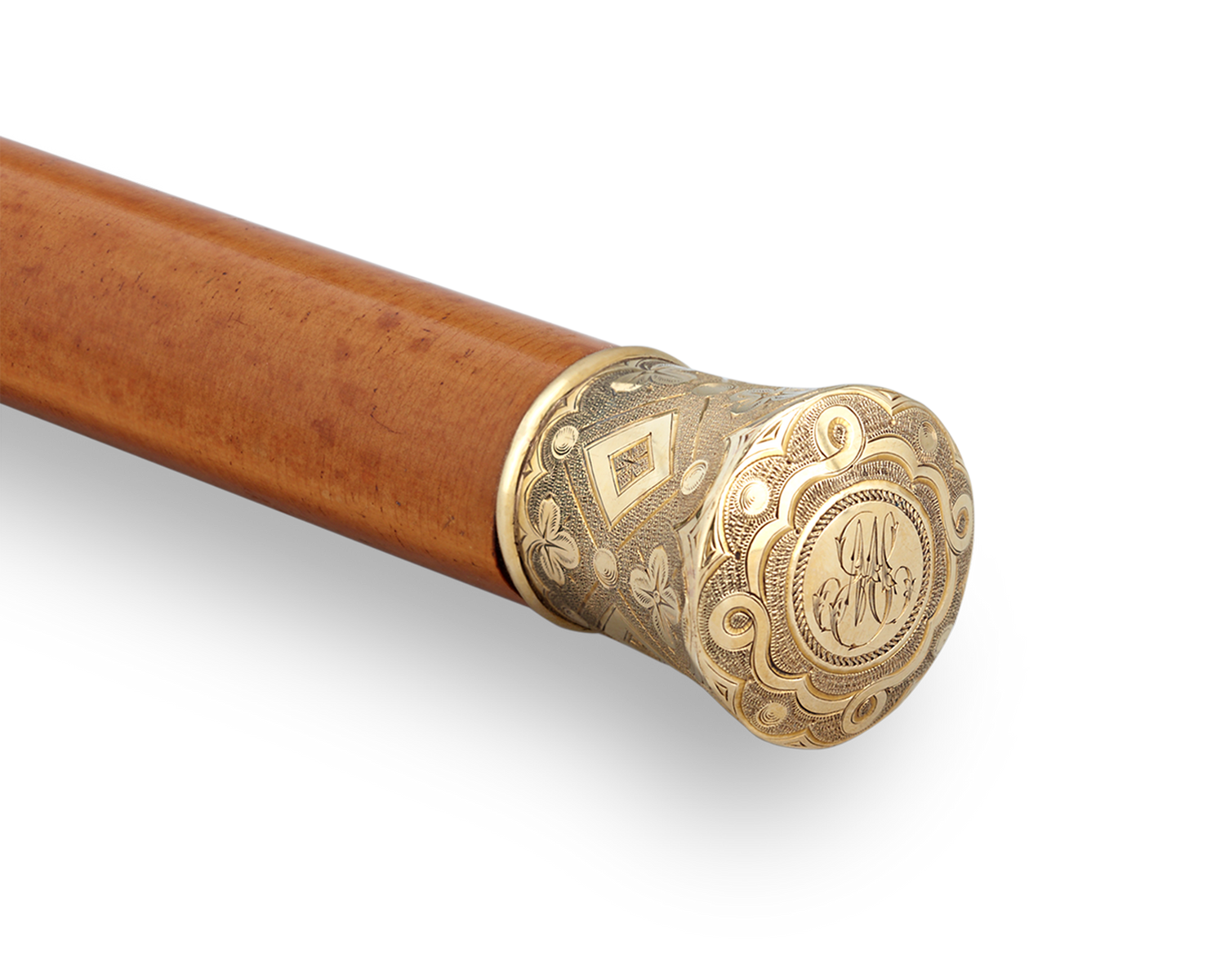 Gold Clover Knob Cane