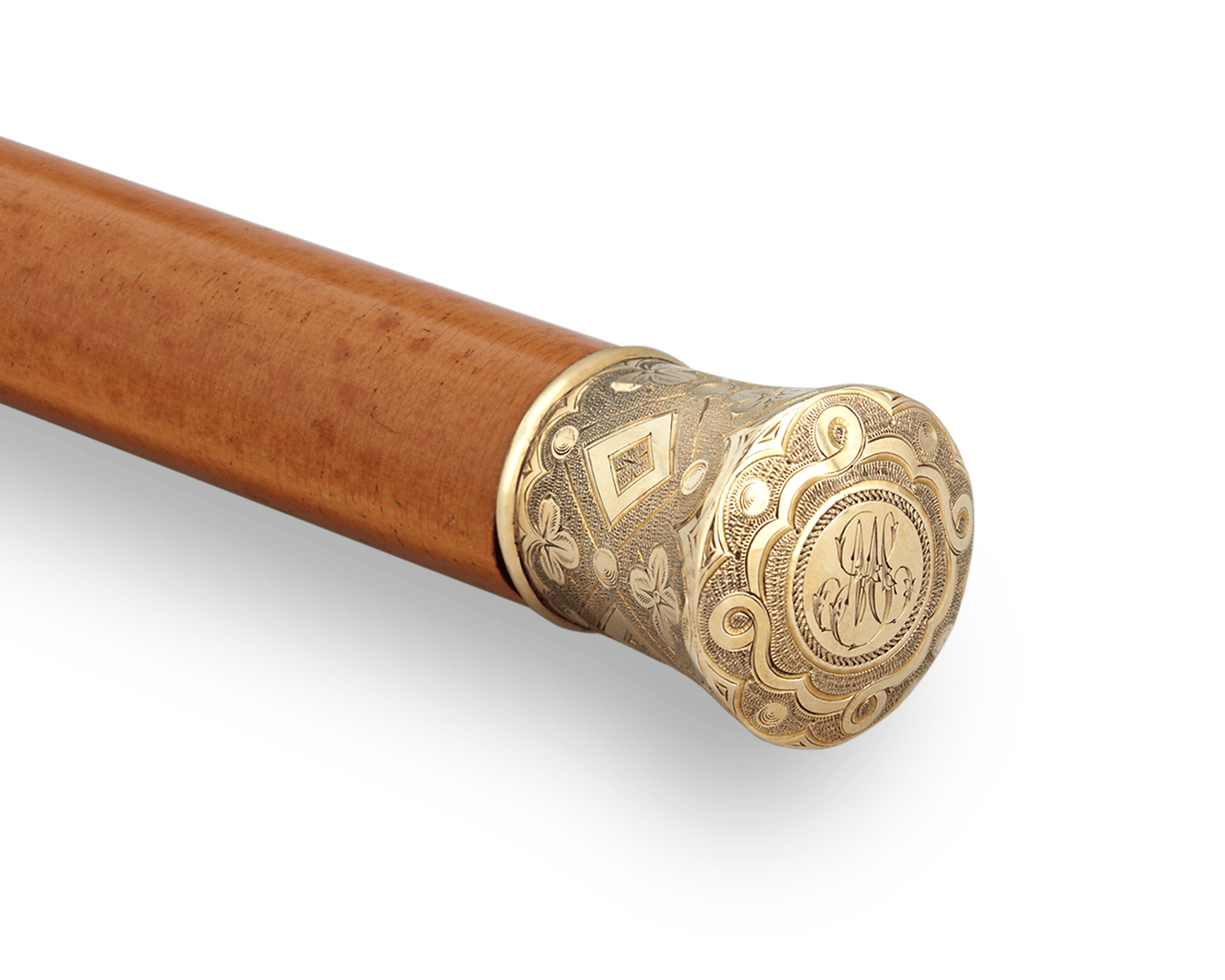 Gold Clover Knob Cane