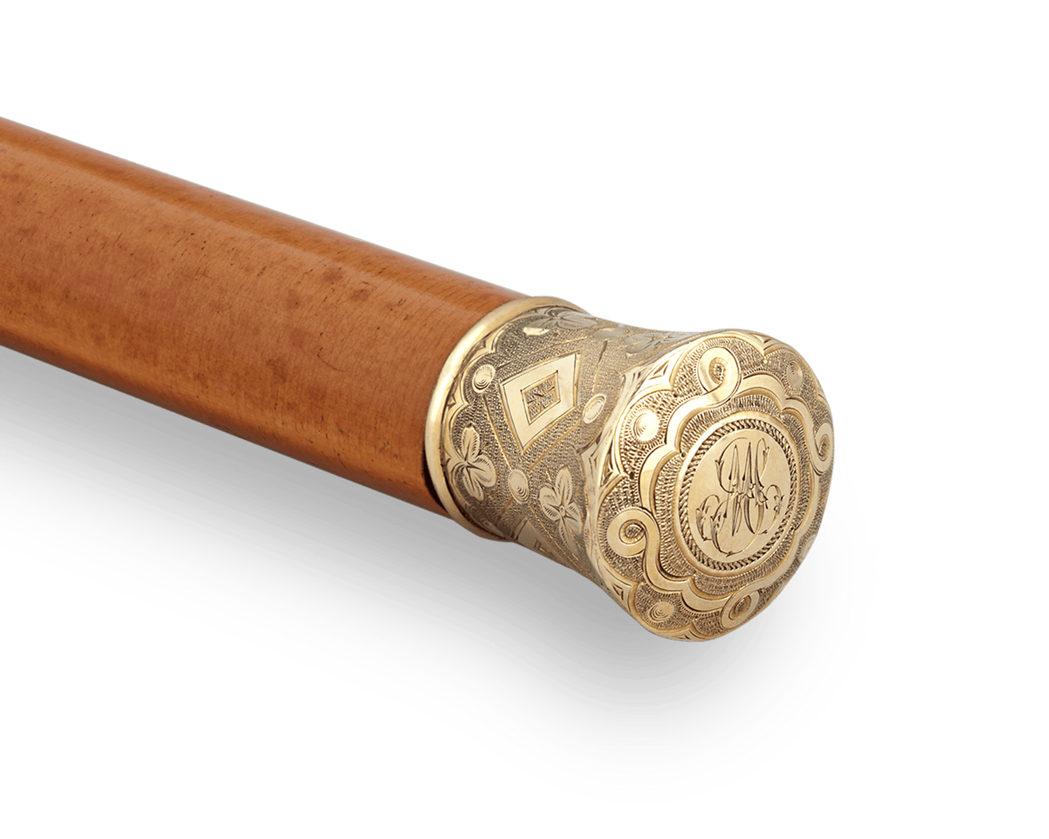 Gold Clover Knob Cane
