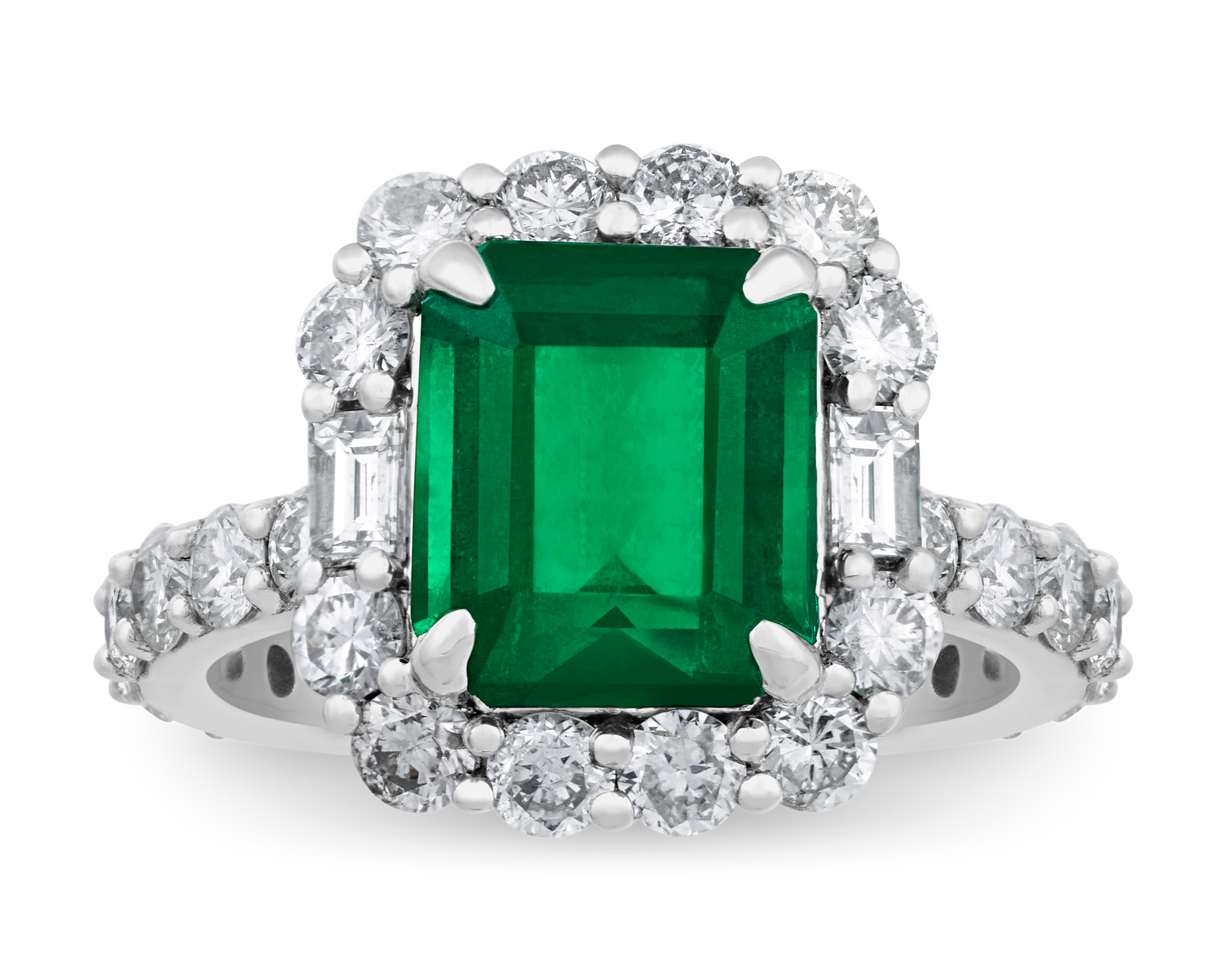 Zambian Emerald Ring, 3.32 Carats