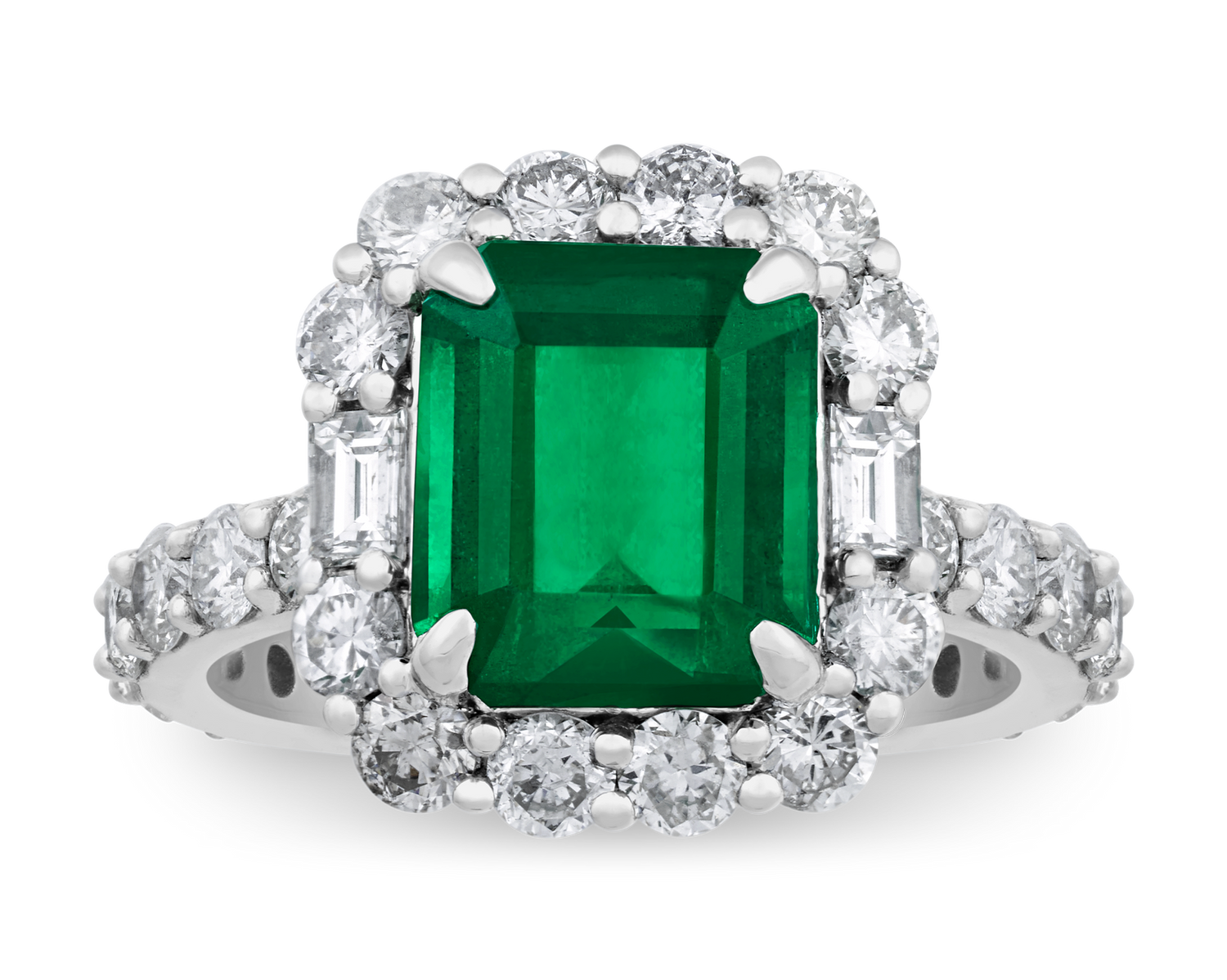 Zambian Emerald Ring, 3.32 Carats