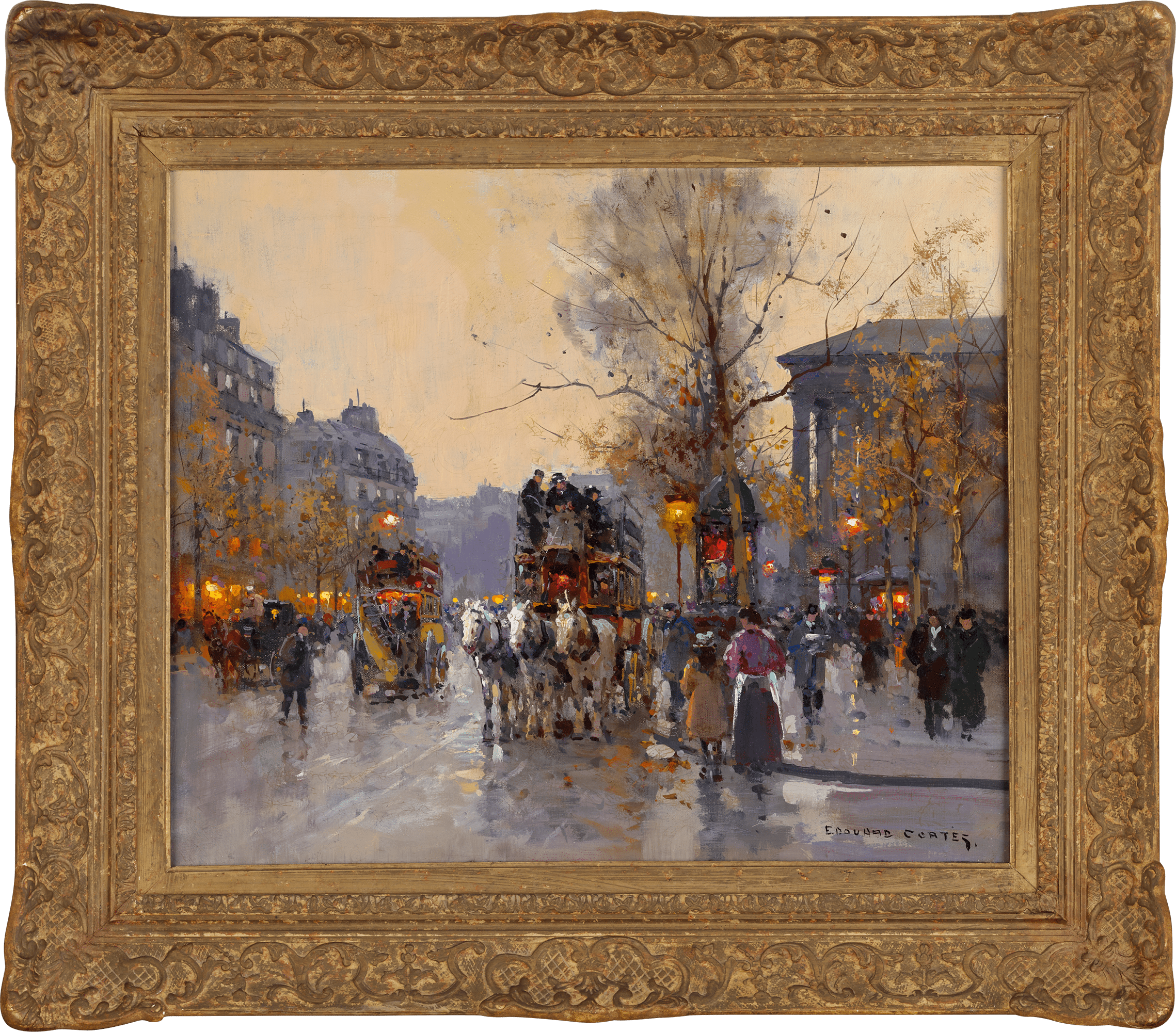 Le terminus Madeleine-Bastille à Paris by Edouard Léon Cortès