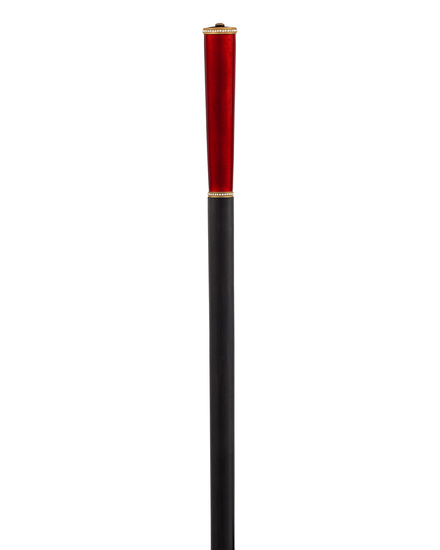 Fabergé Red Guilloché Enamel Cane