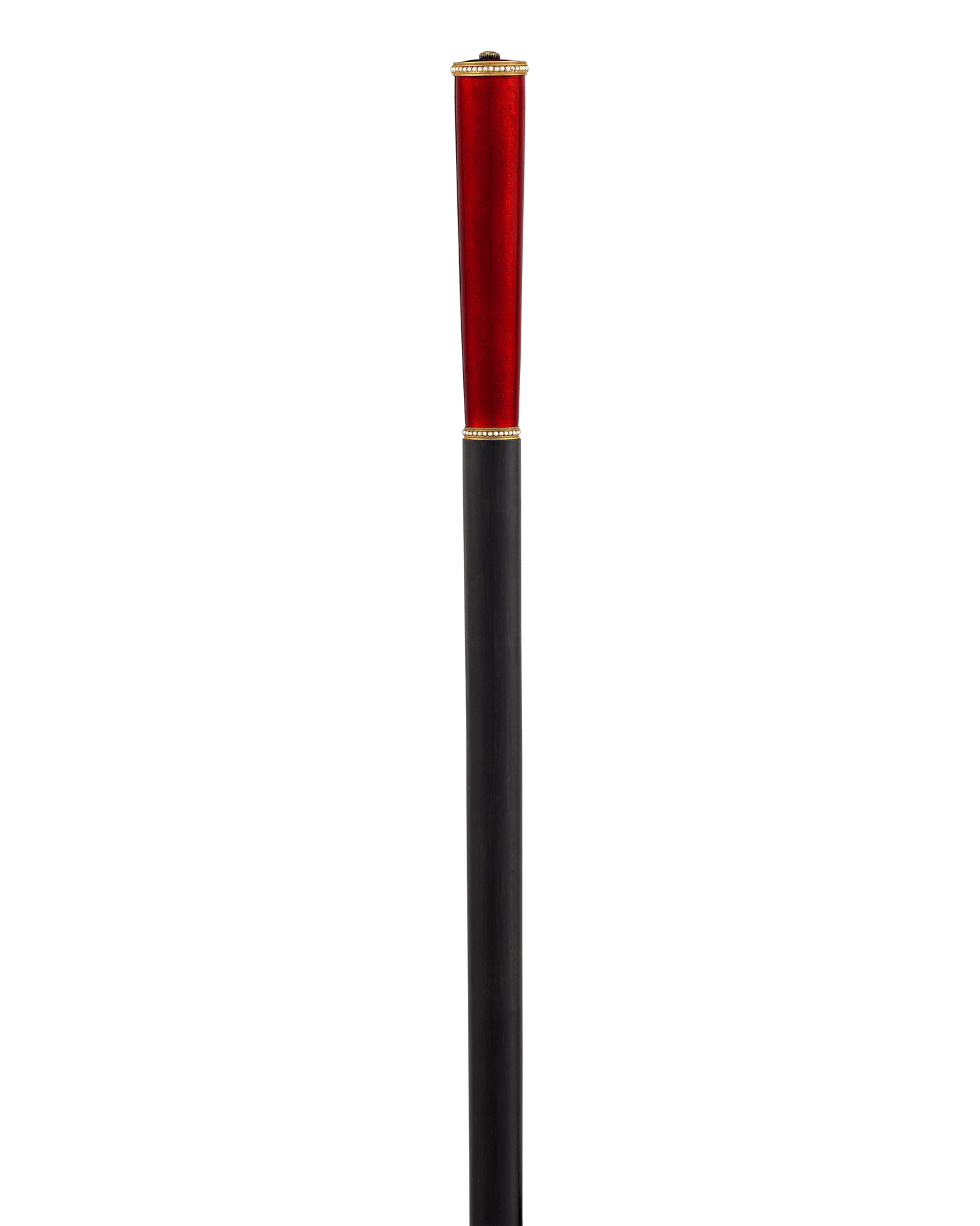 Fabergé Red Guilloché Enamel Cane