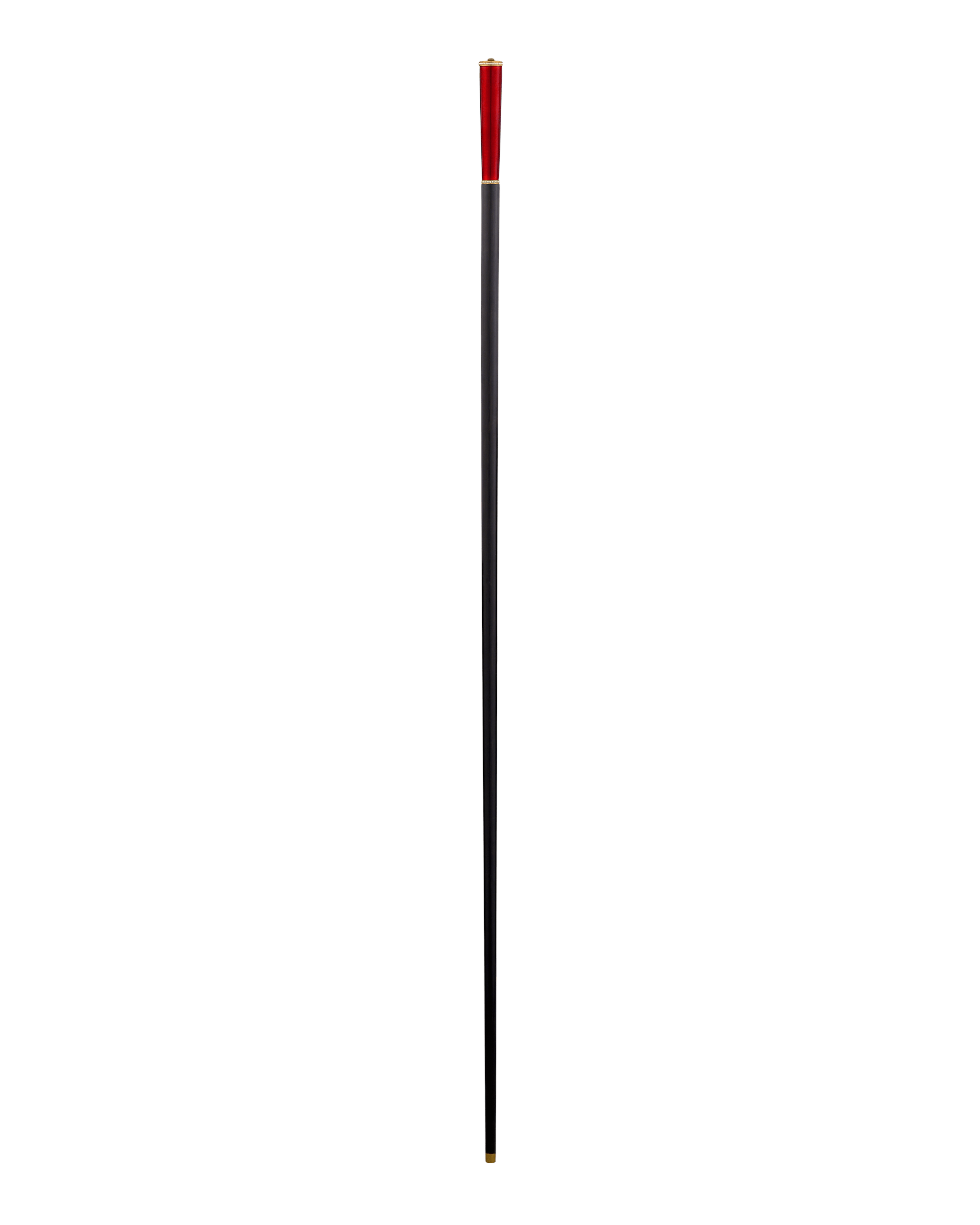 Fabergé Red Guilloché Enamel Cane