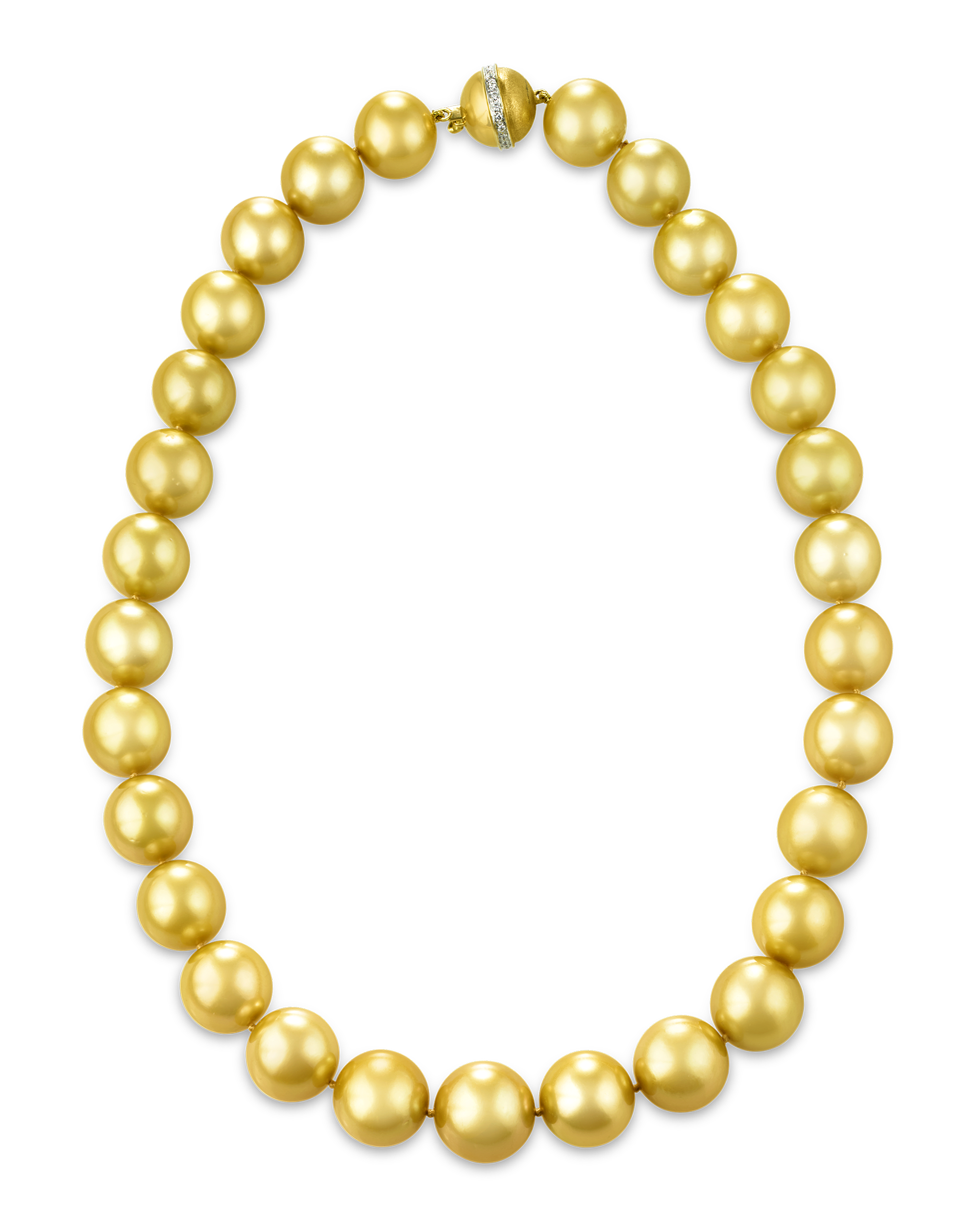 Golden South Sea Pearl Necklace