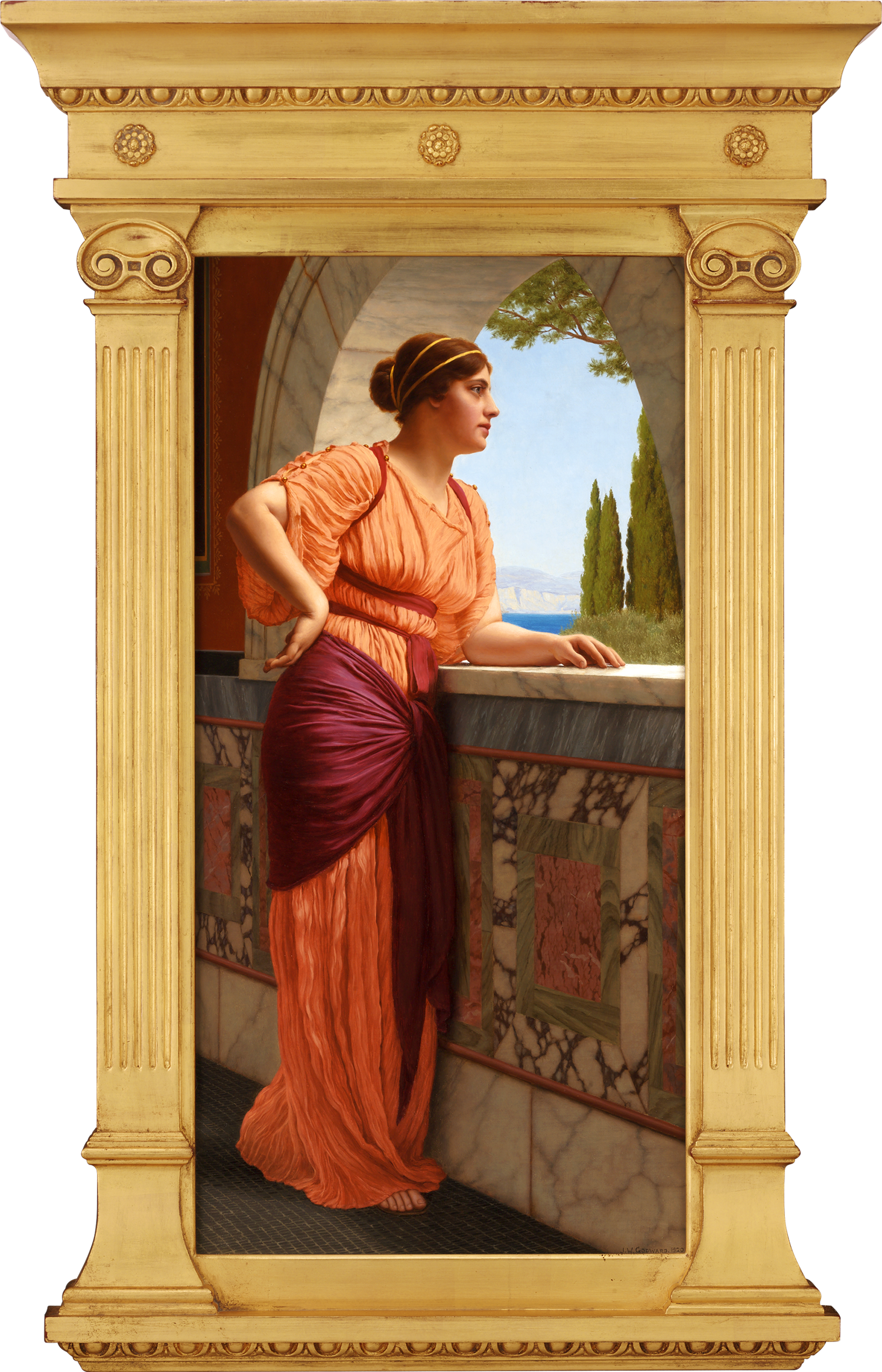 At The Window by John William Godward