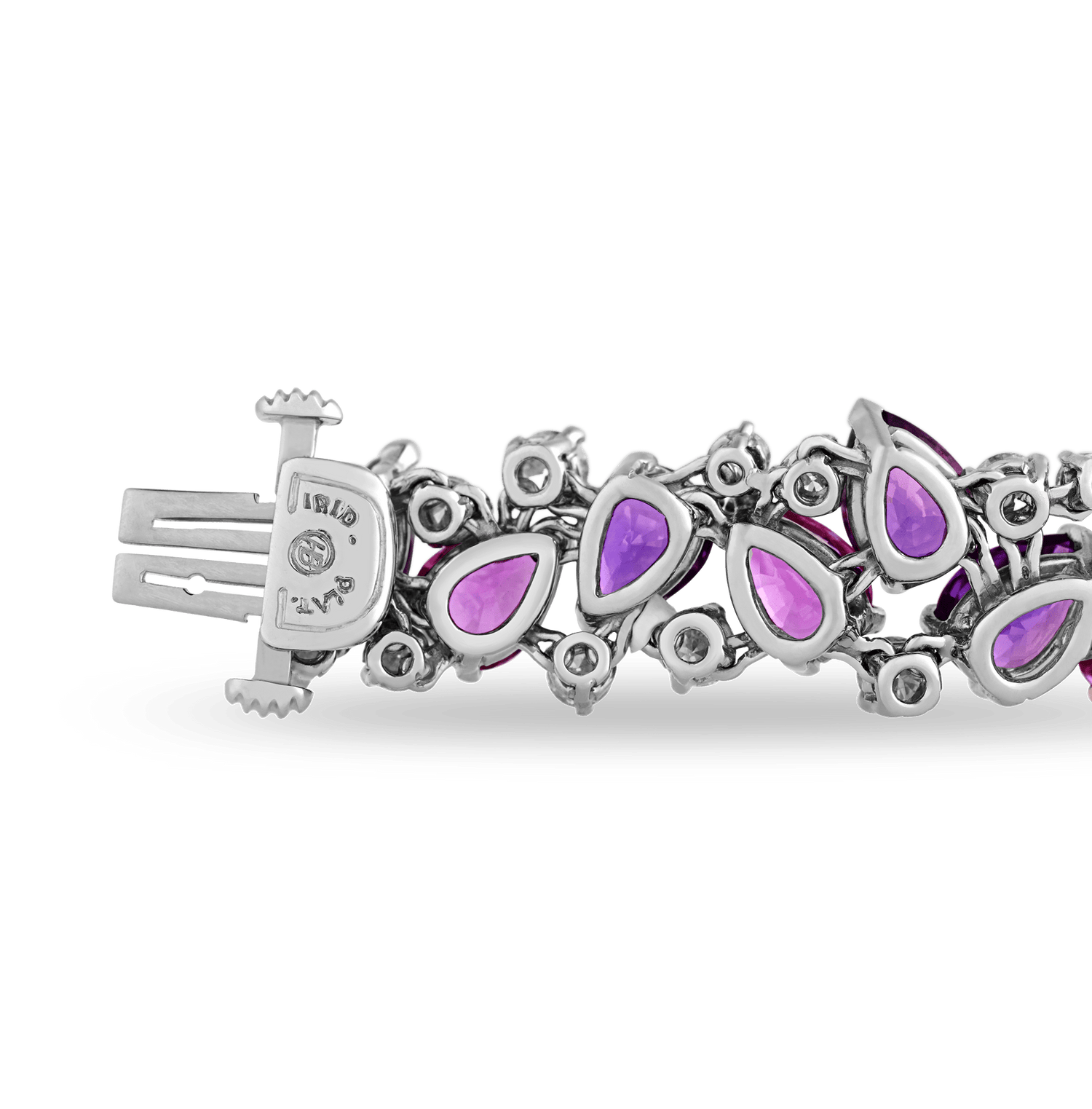 Oscar Heyman Pink and Purple Sapphire Bracelet, 42.25 Carats