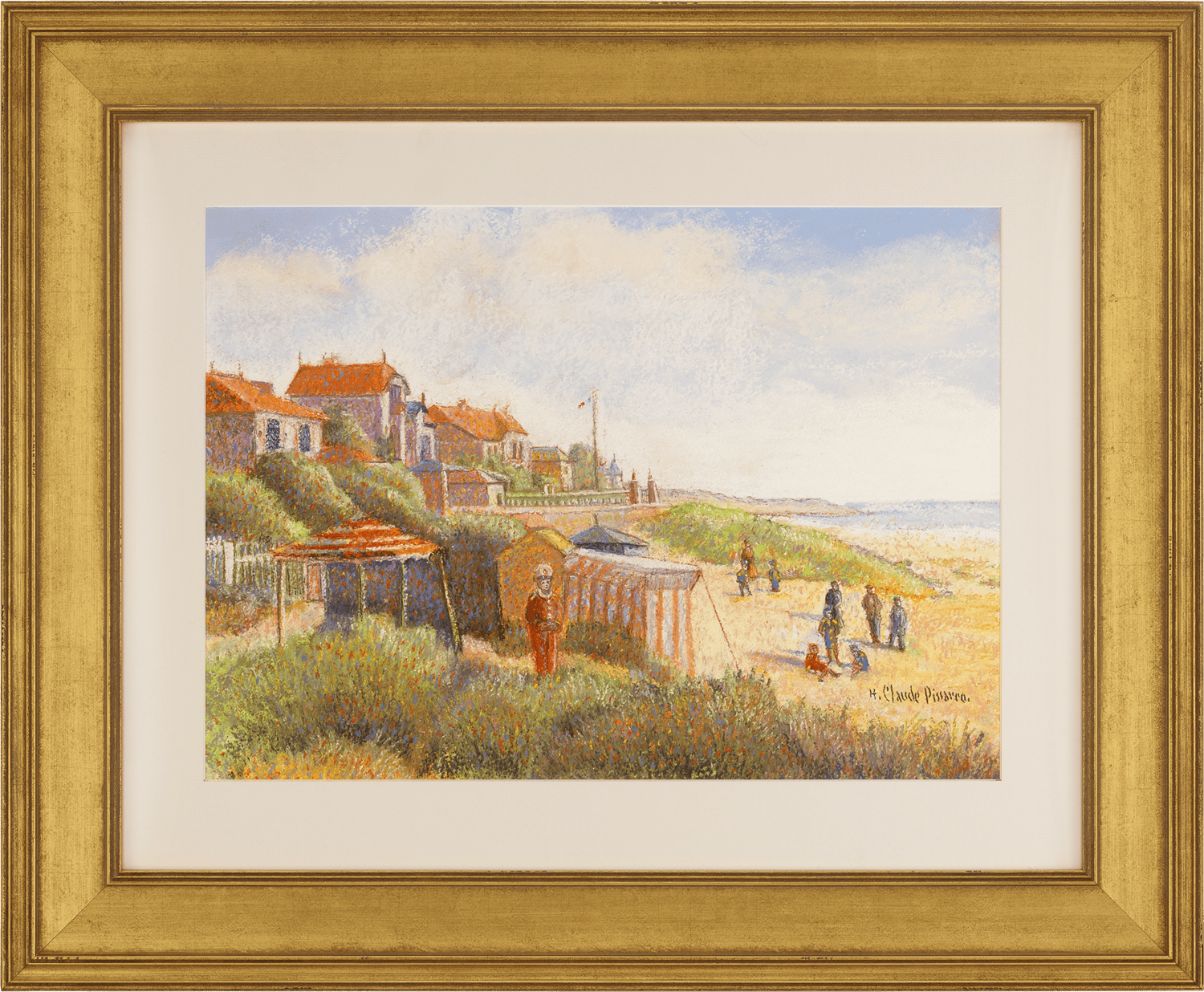 La Plage à Pornichet by H. Claude Pissarro