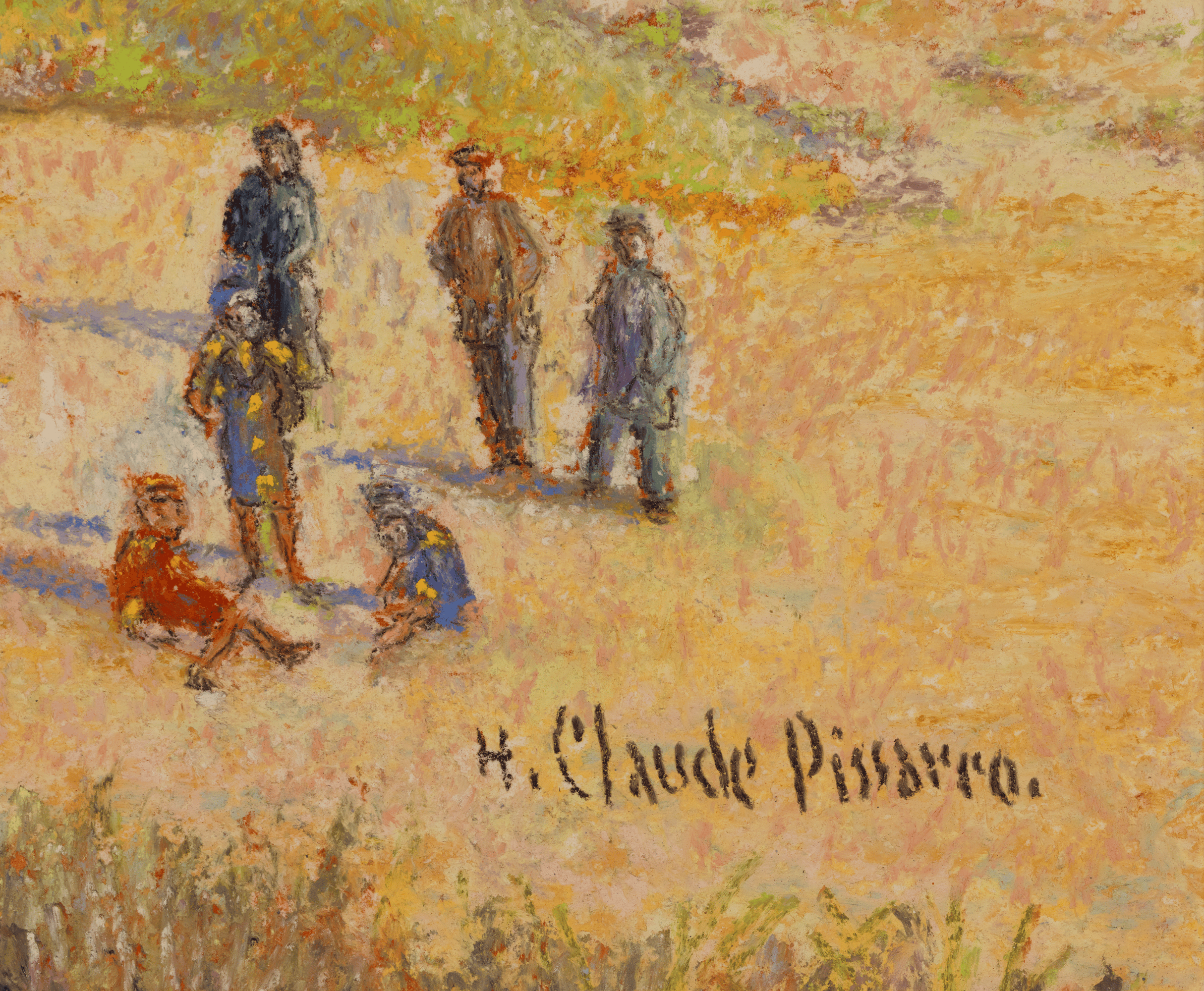La Plage à Pornichet by H. Claude Pissarro