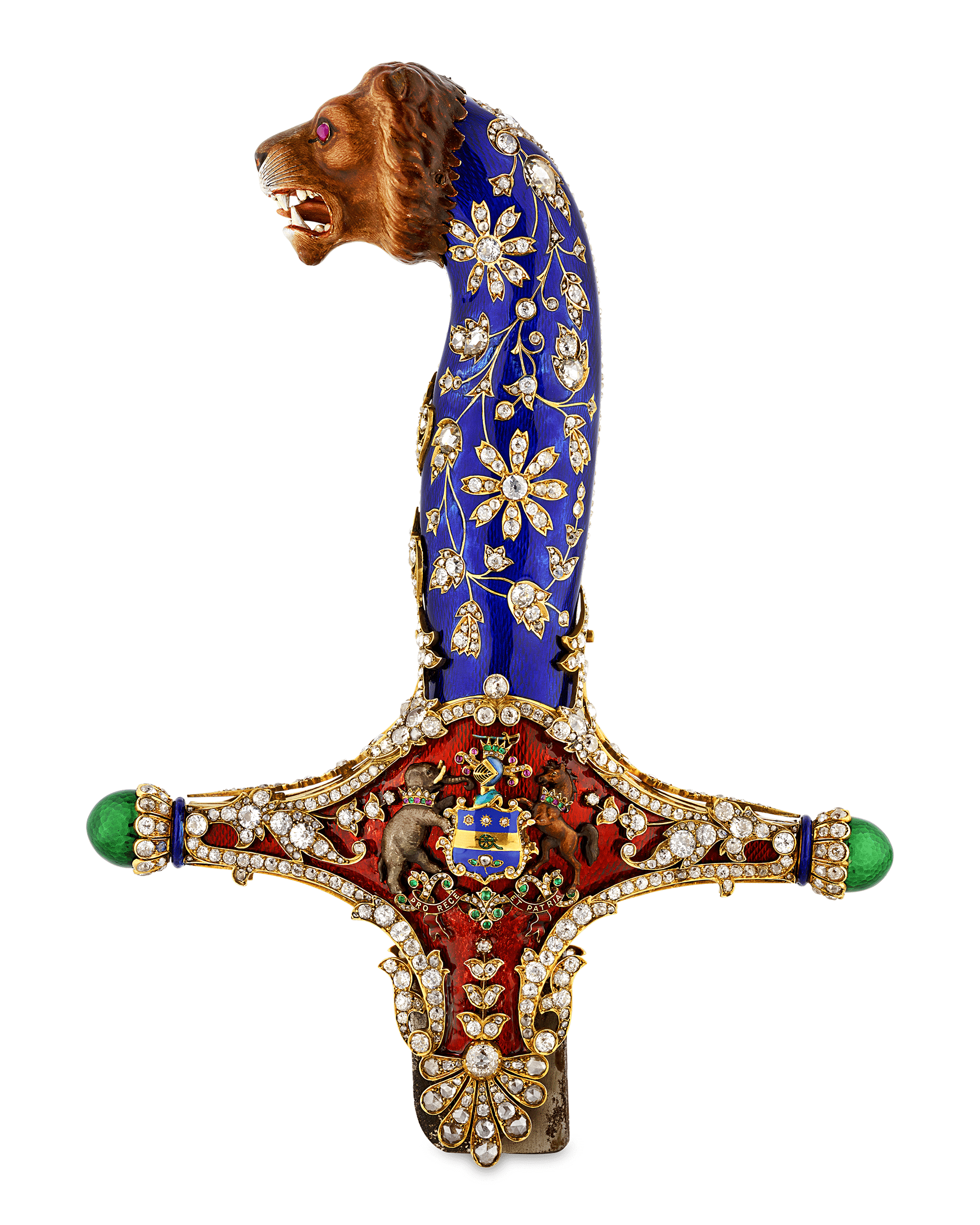Diamond and Enamel Sword Hilt of the Maharajah