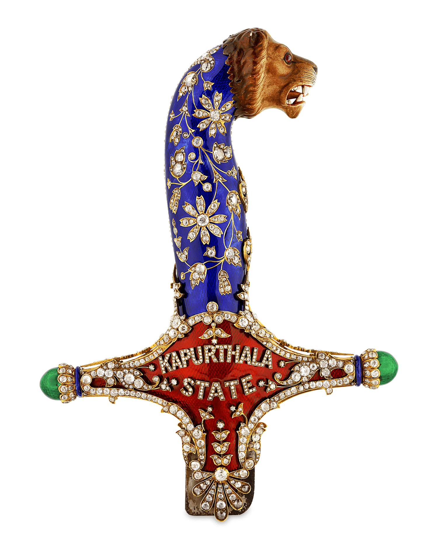 Diamond and Enamel Sword Hilt of the Maharajah