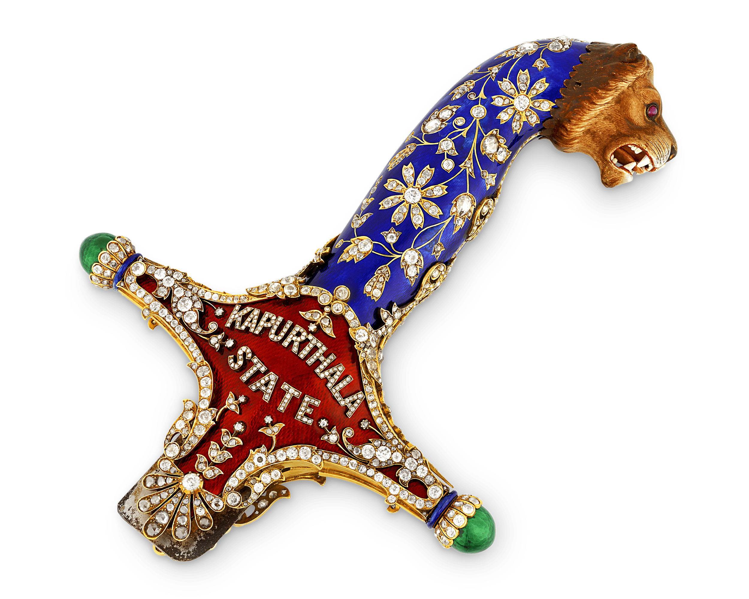 Diamond and Enamel Sword Hilt of the Maharajah