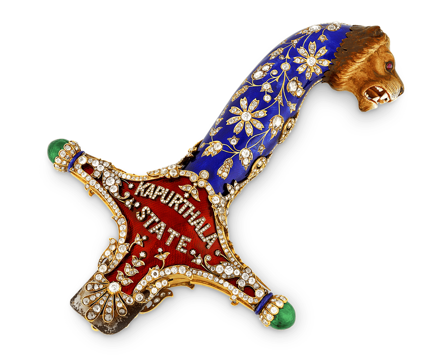 Diamond and Enamel Sword Hilt of the Maharajah