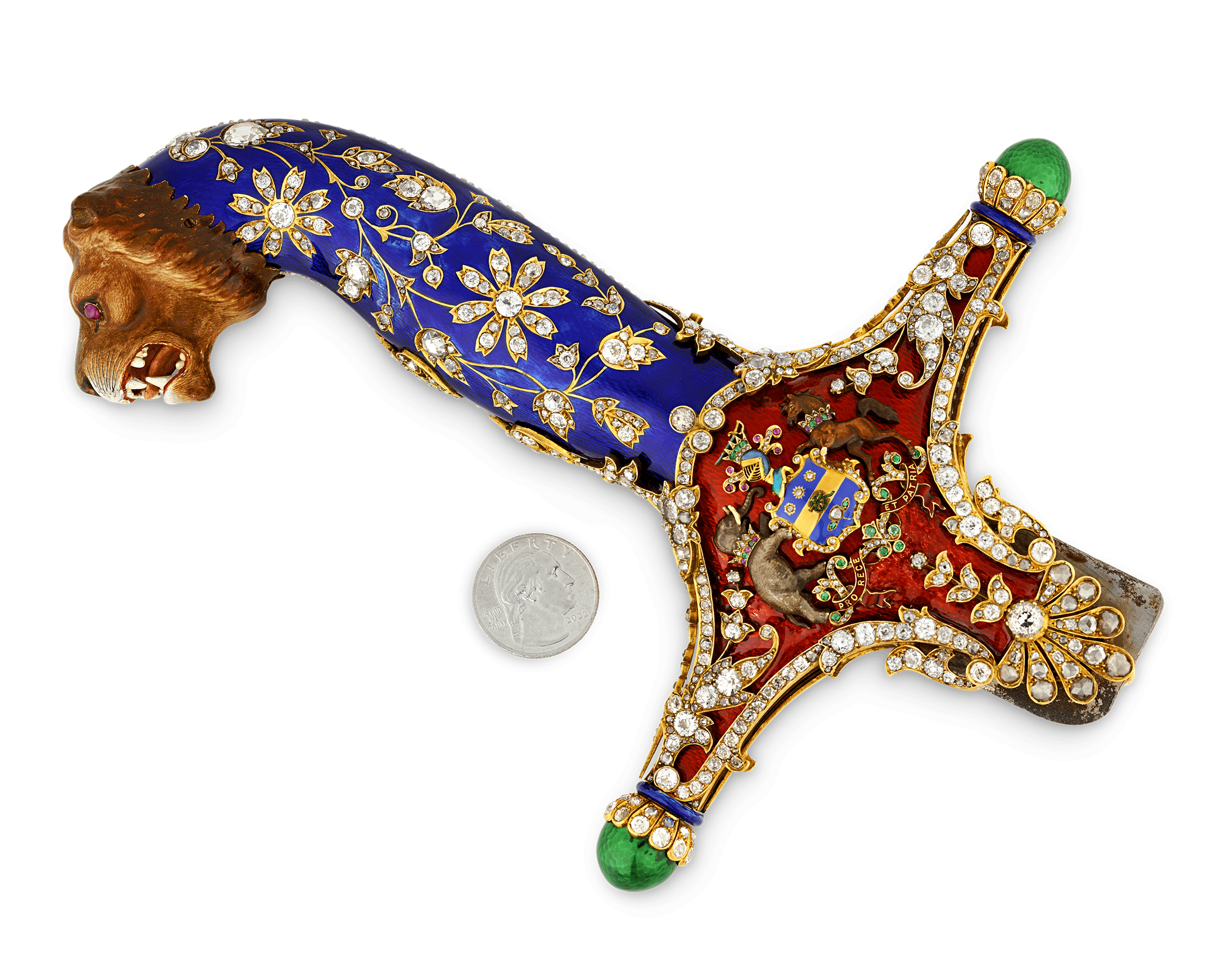 Diamond and Enamel Sword Hilt of the Maharajah