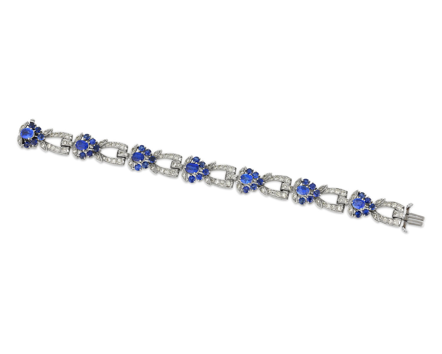 Tiffany & Co. Unheated Burma Sapphire Bracelet, 7.90 Carats