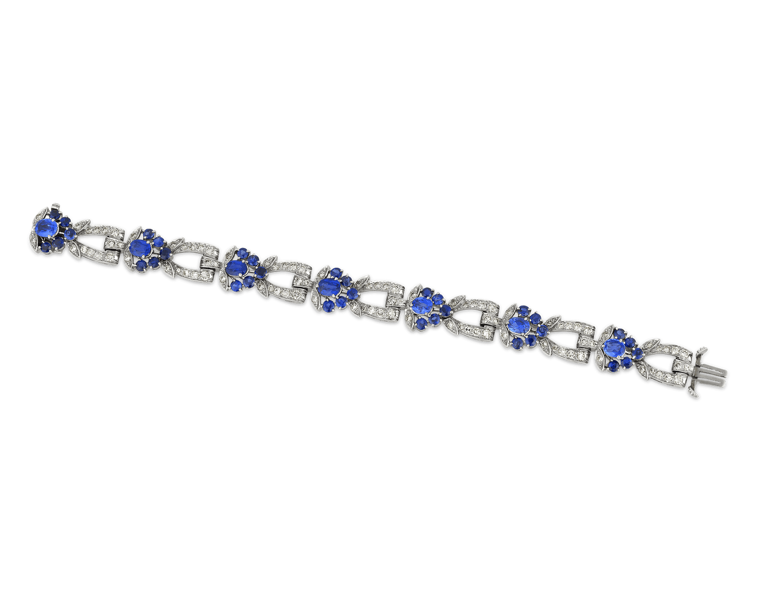 Tiffany & Co. Unheated Burma Sapphire Bracelet, 7.90 Carats