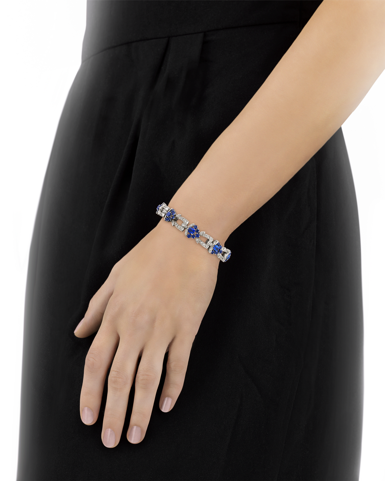 Tiffany & Co. Unheated Burma Sapphire Bracelet, 7.90 Carats