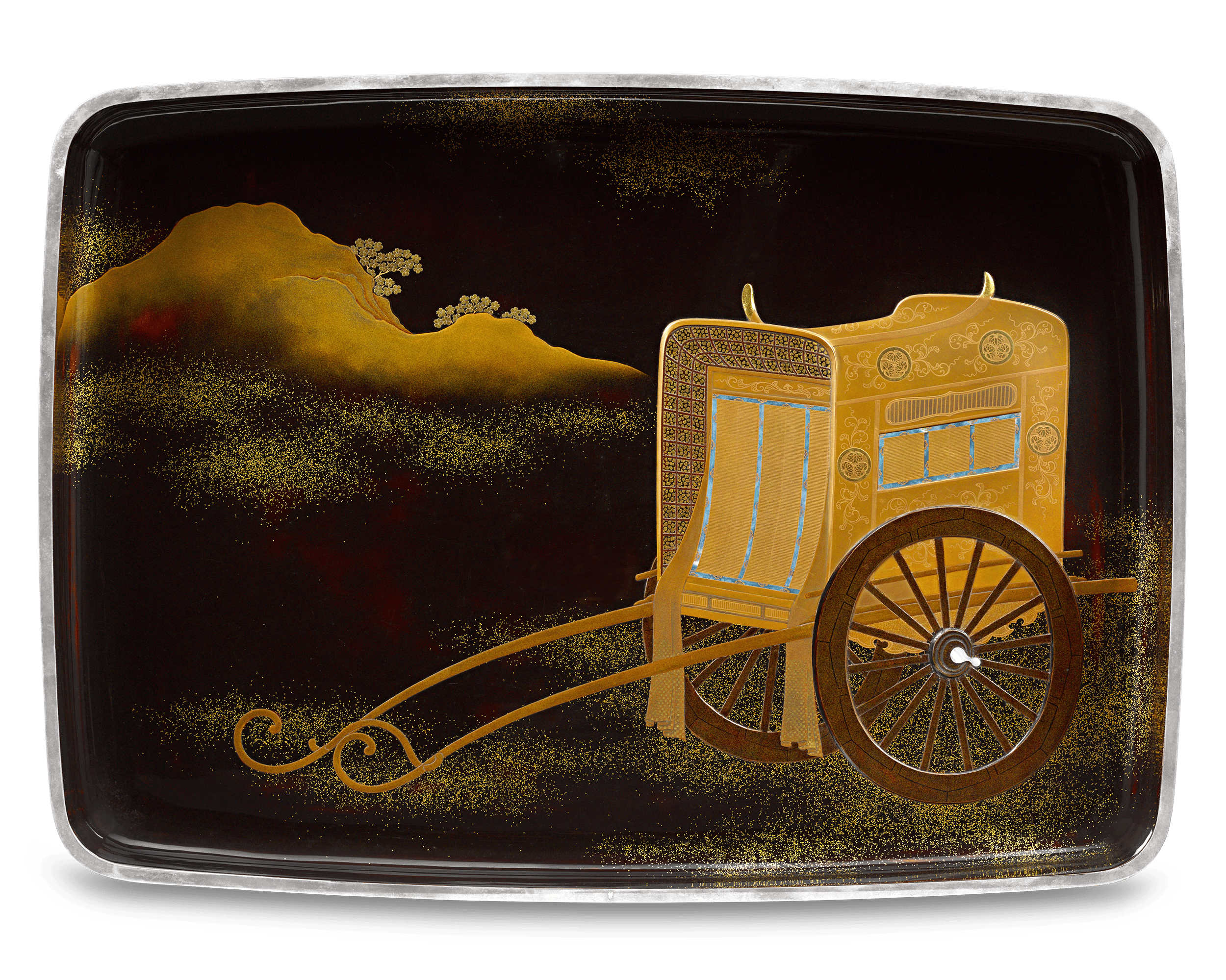 Japanese Lacquer Cart Tray