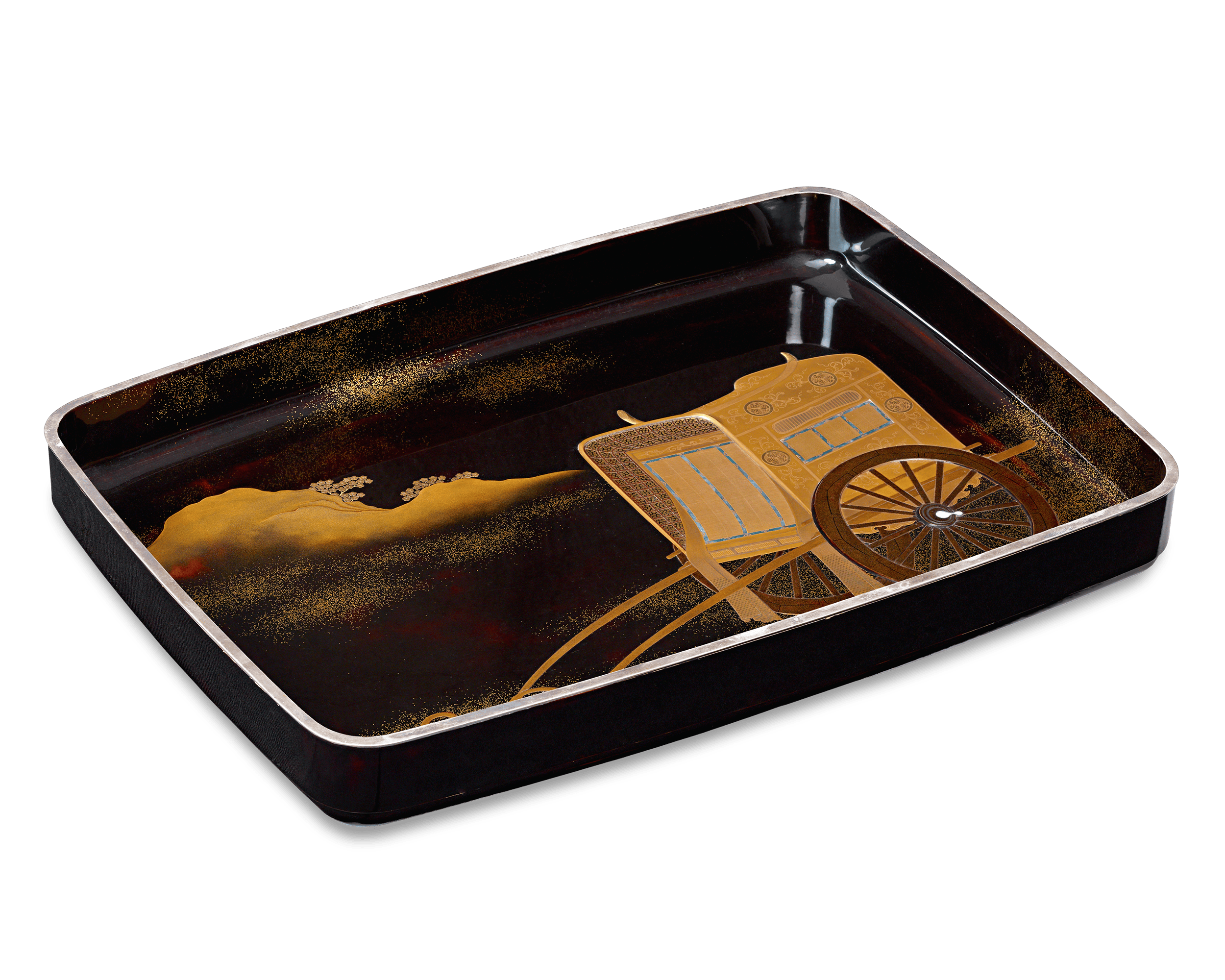 Japanese Lacquer Cart Tray