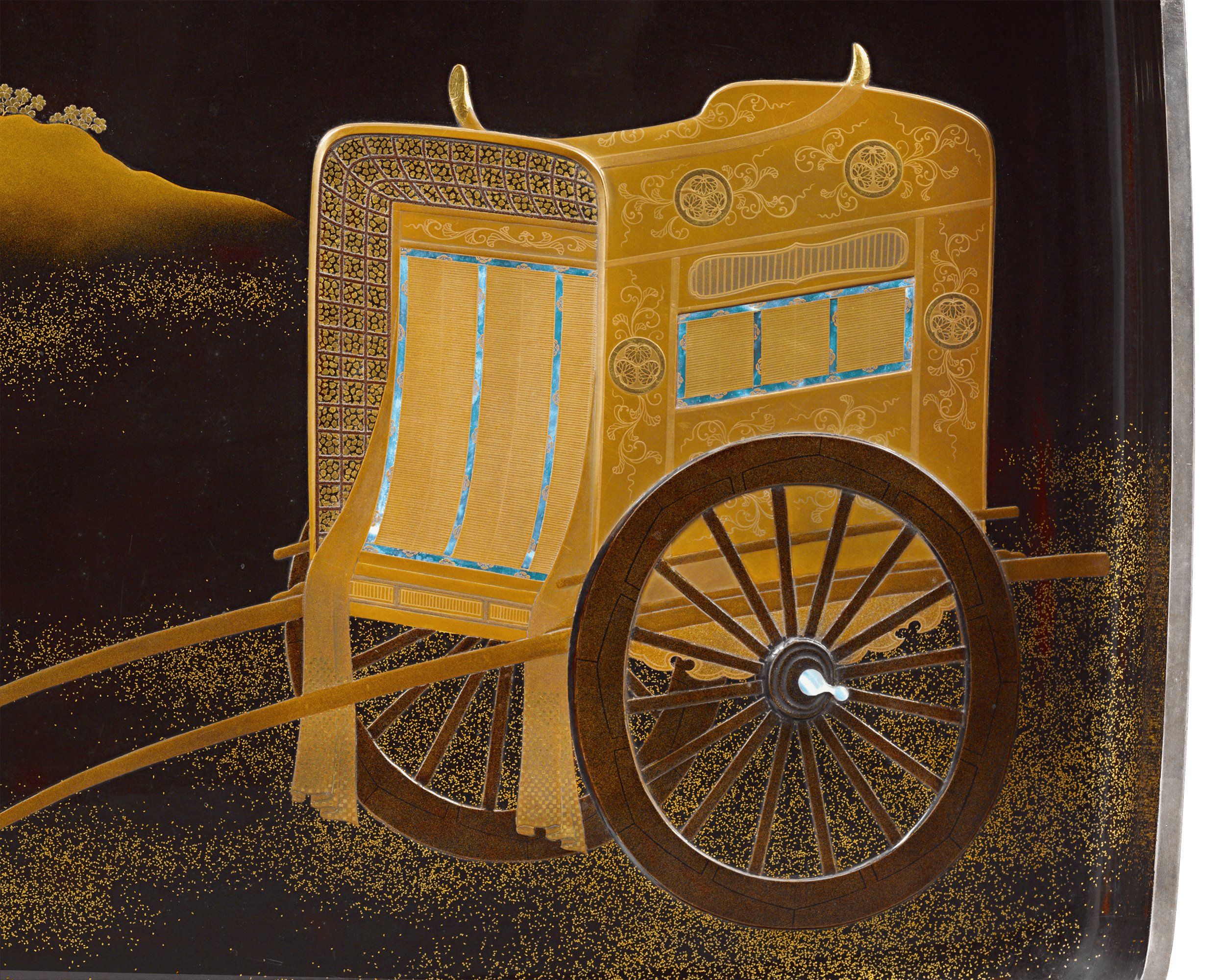 Japanese Lacquer Cart Tray