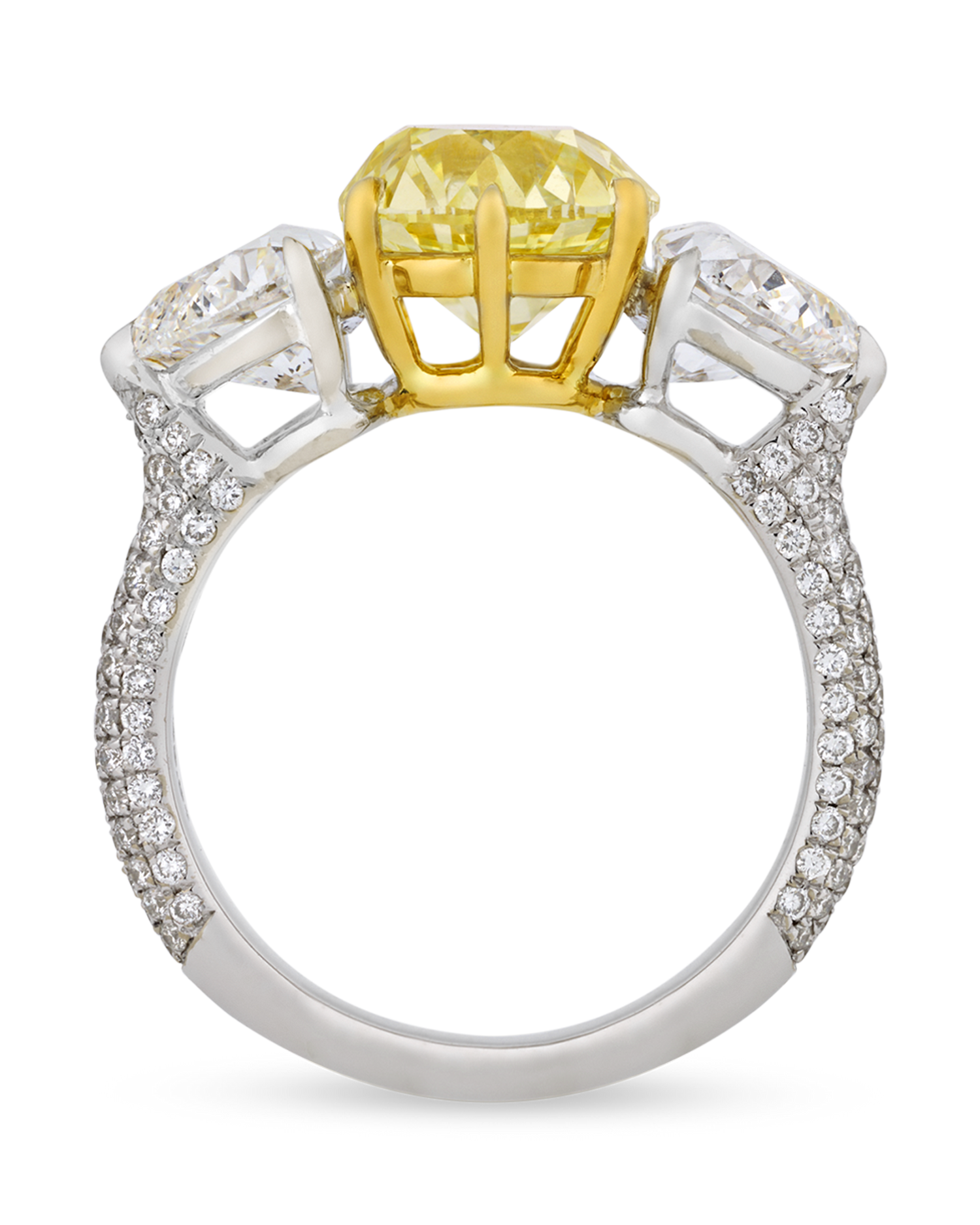 Fancy Intense Yellow Diamond Ring, 2.59 Carats
