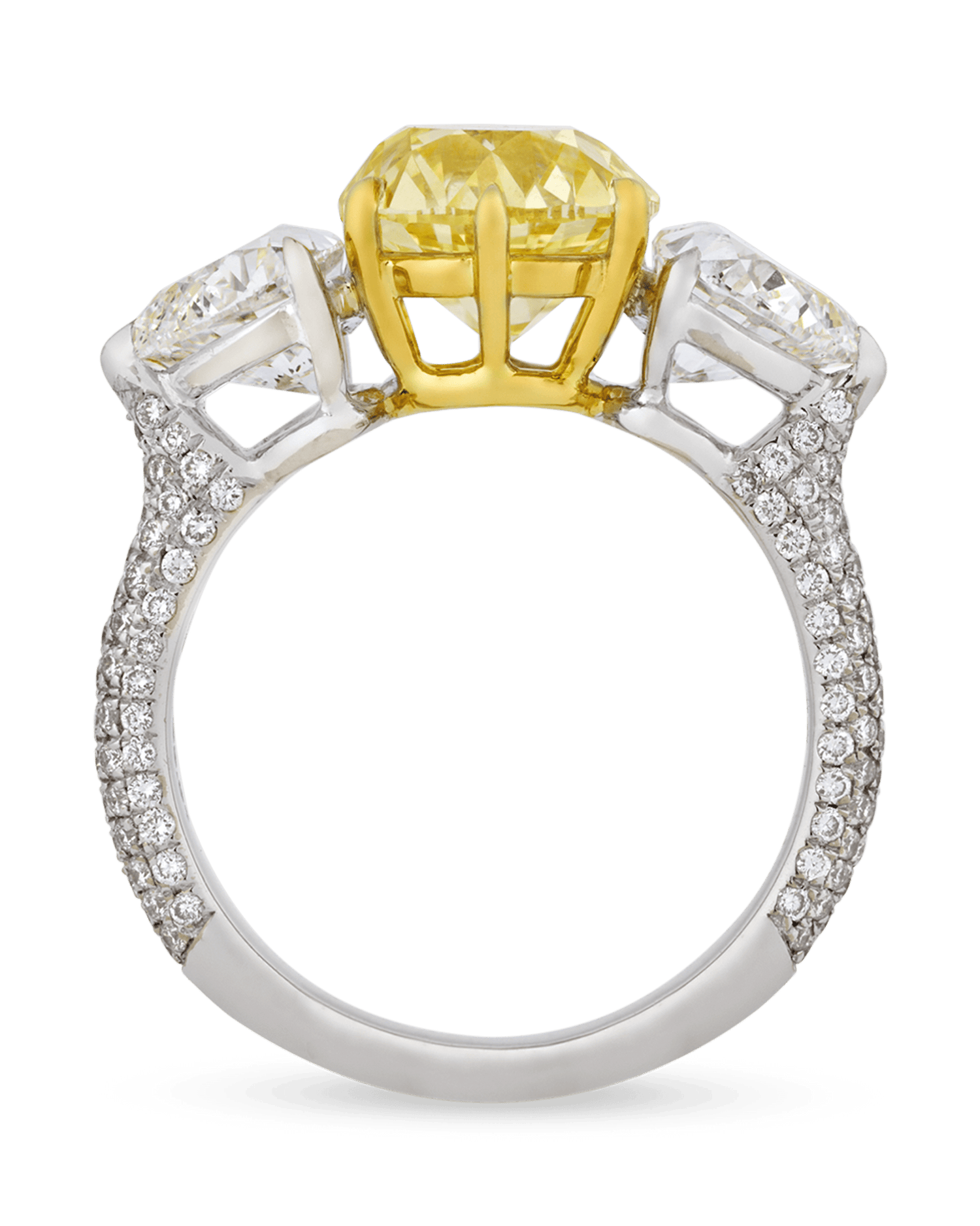 Fancy Intense Yellow Diamond Ring, 2.59 Carats
