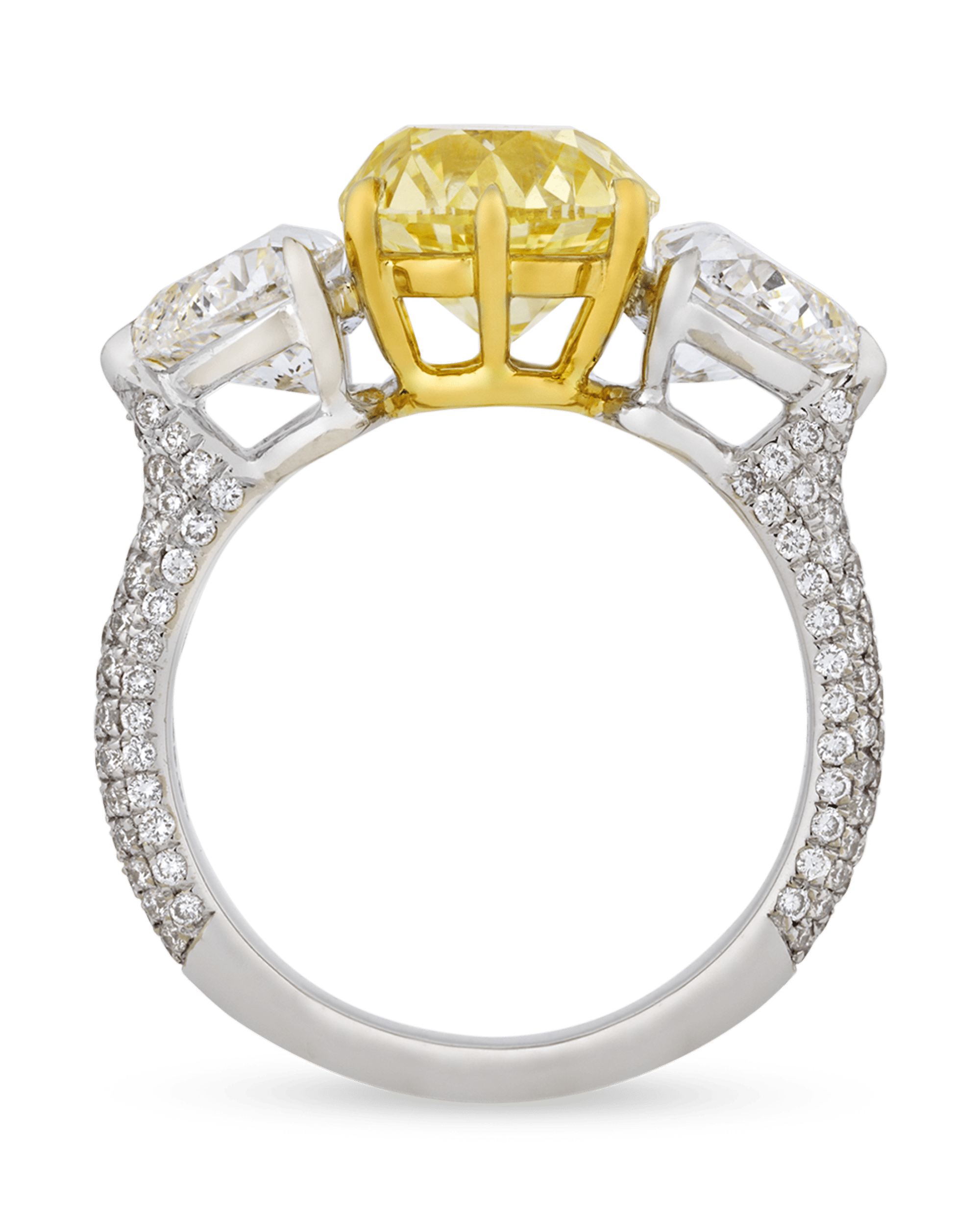 Fancy Intense Yellow Diamond Ring, 2.59 Carats