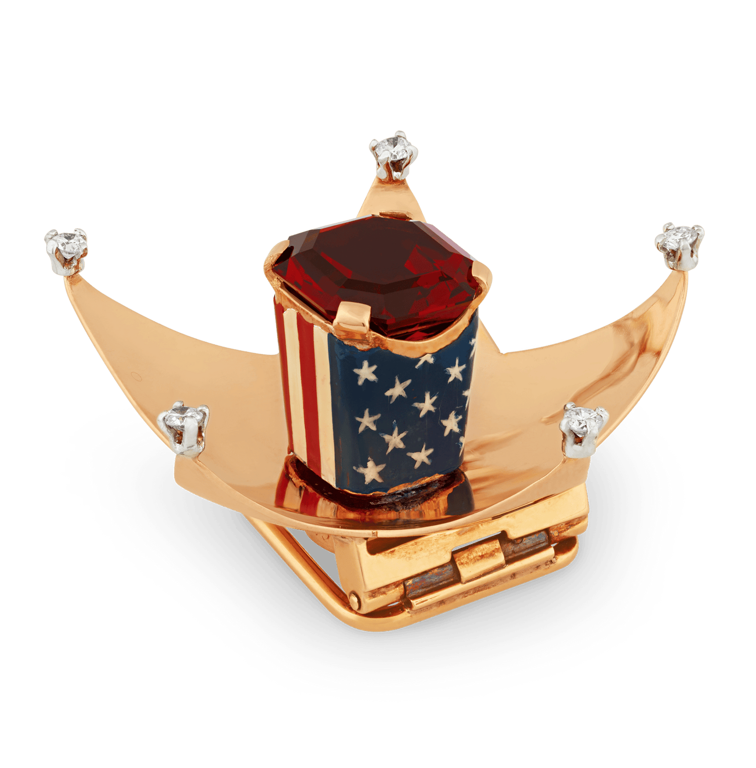 Cartier Home Front Spinel Brooch, 6.35 Carats