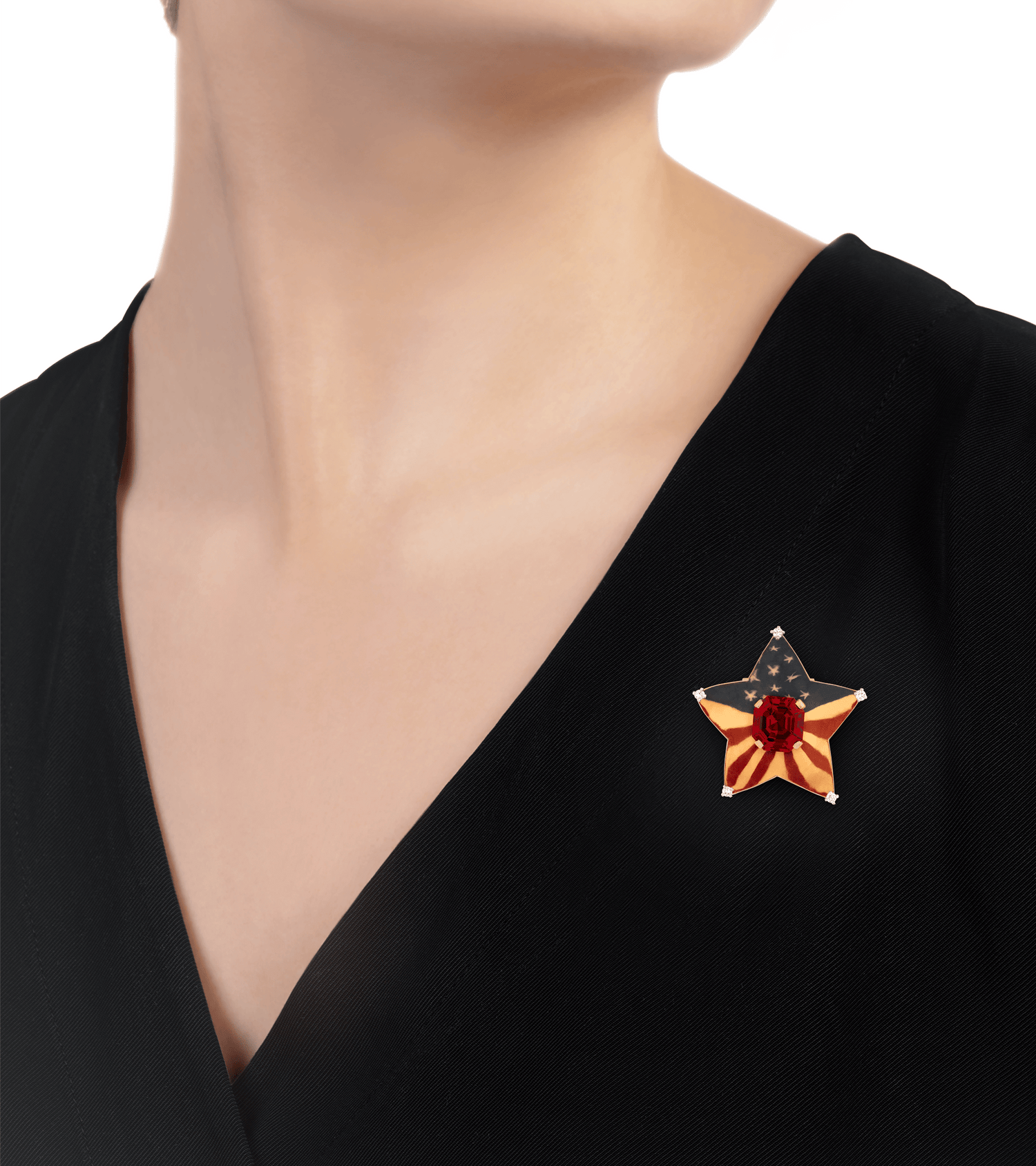 Cartier Home Front Spinel Brooch, 6.35 Carats