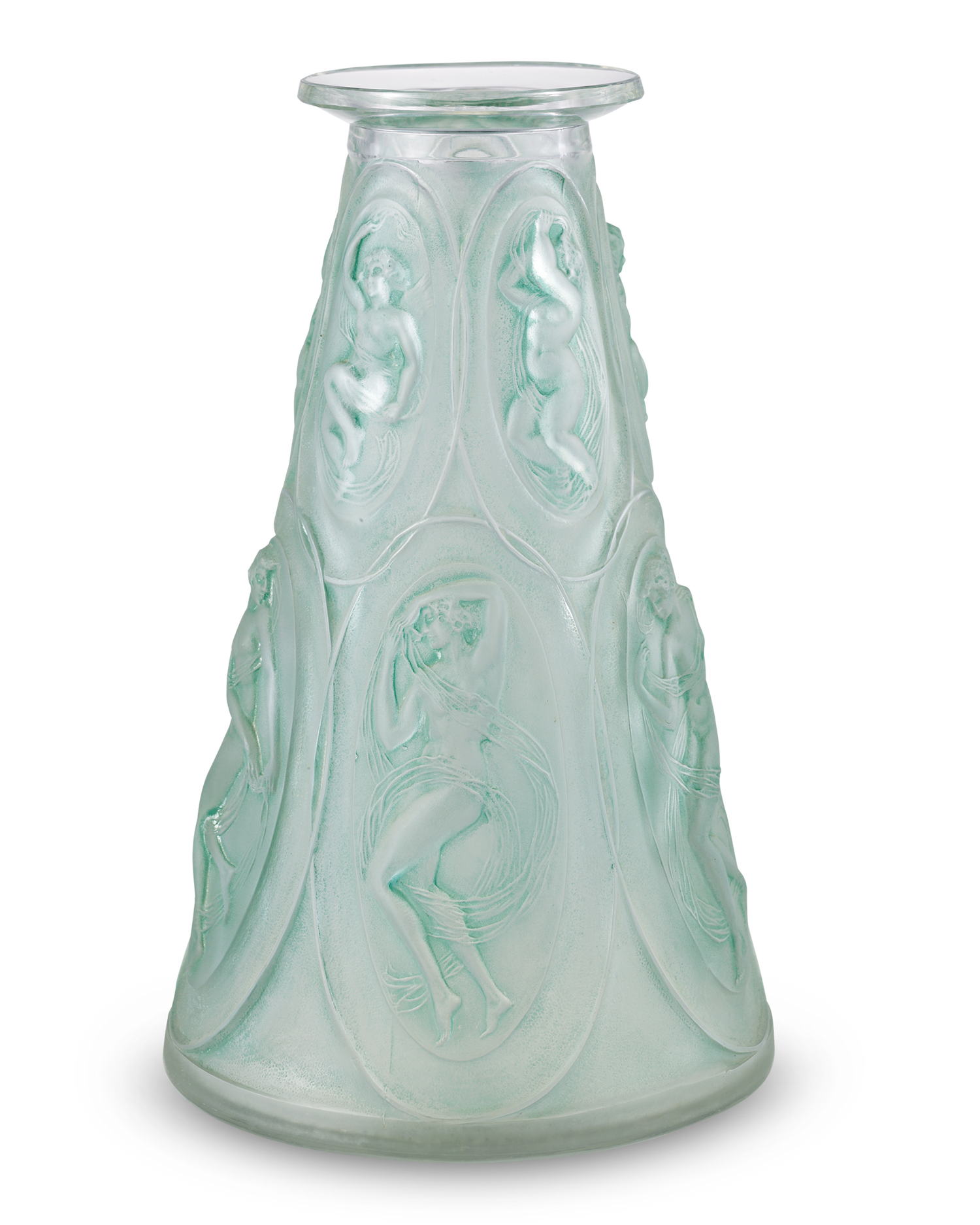 Camées Glass Vase by René Lalique